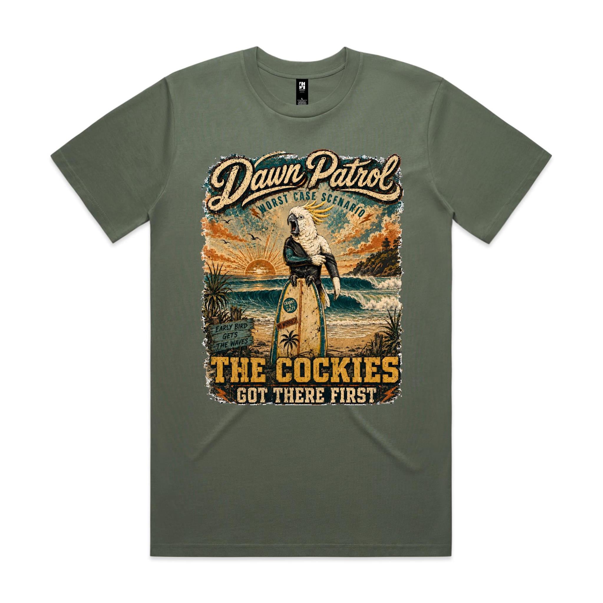 Dawn Patrol — The Cockies Got There First | Cockatoo Surf Tee