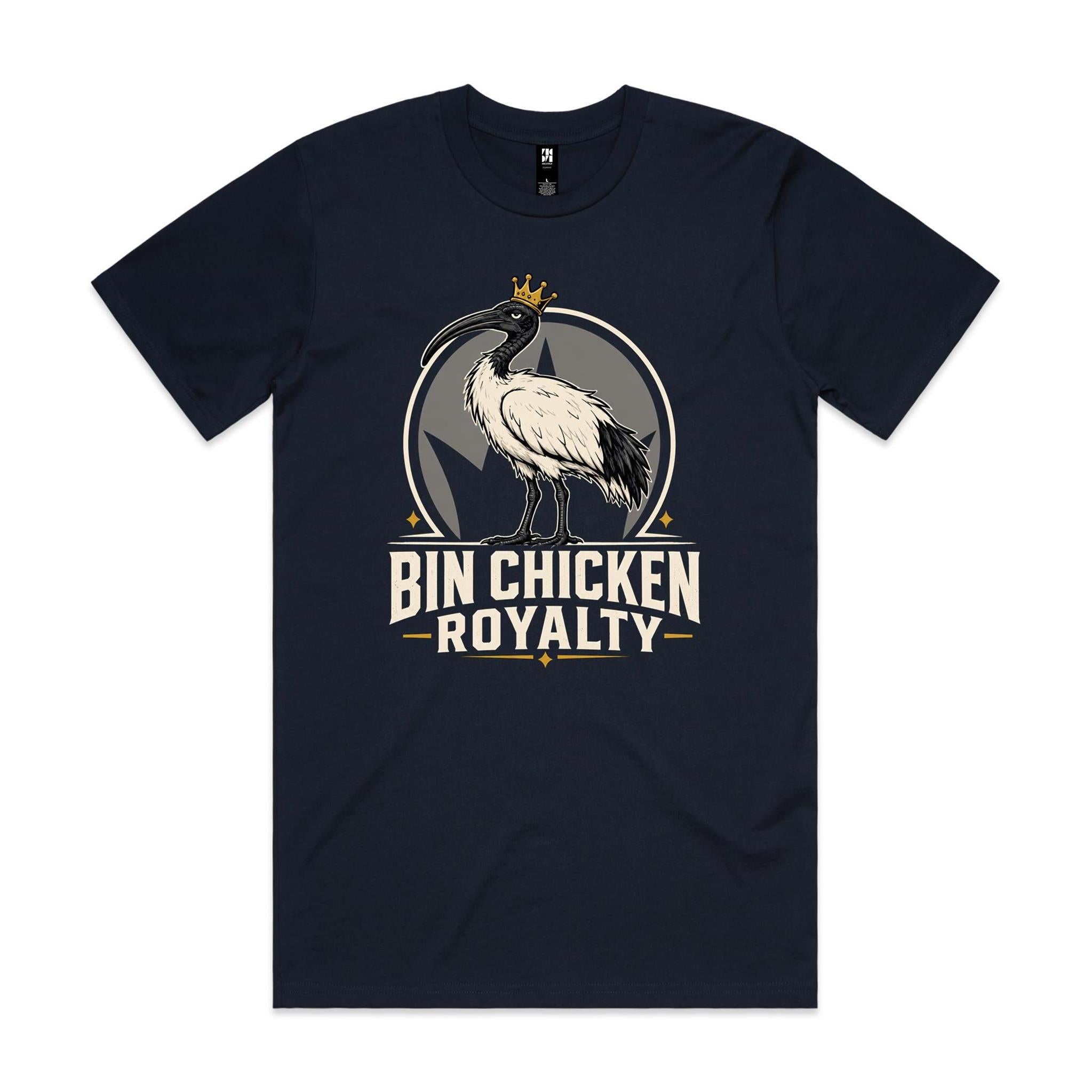 Bin Chicken Royalty — Crowned Ibis Tee