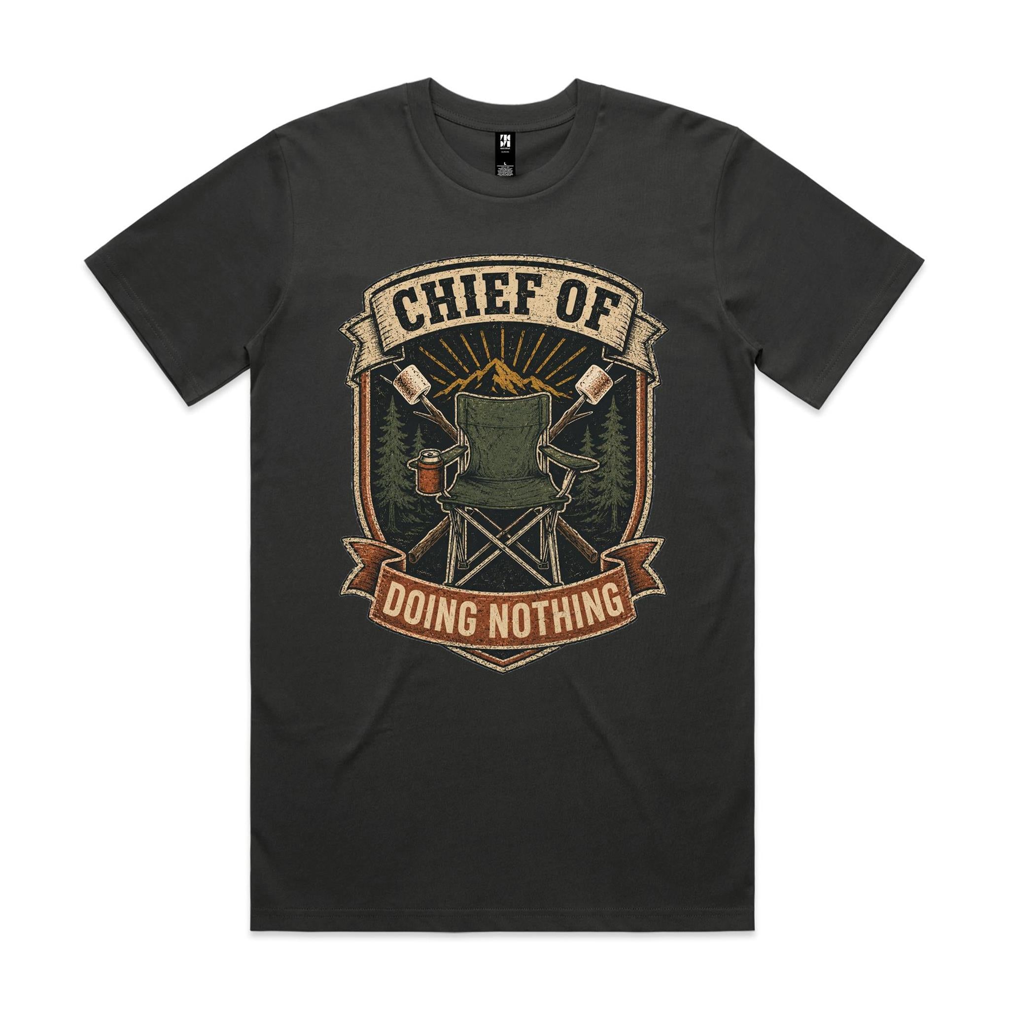 Chief of Doing Nothing — Camping Tee