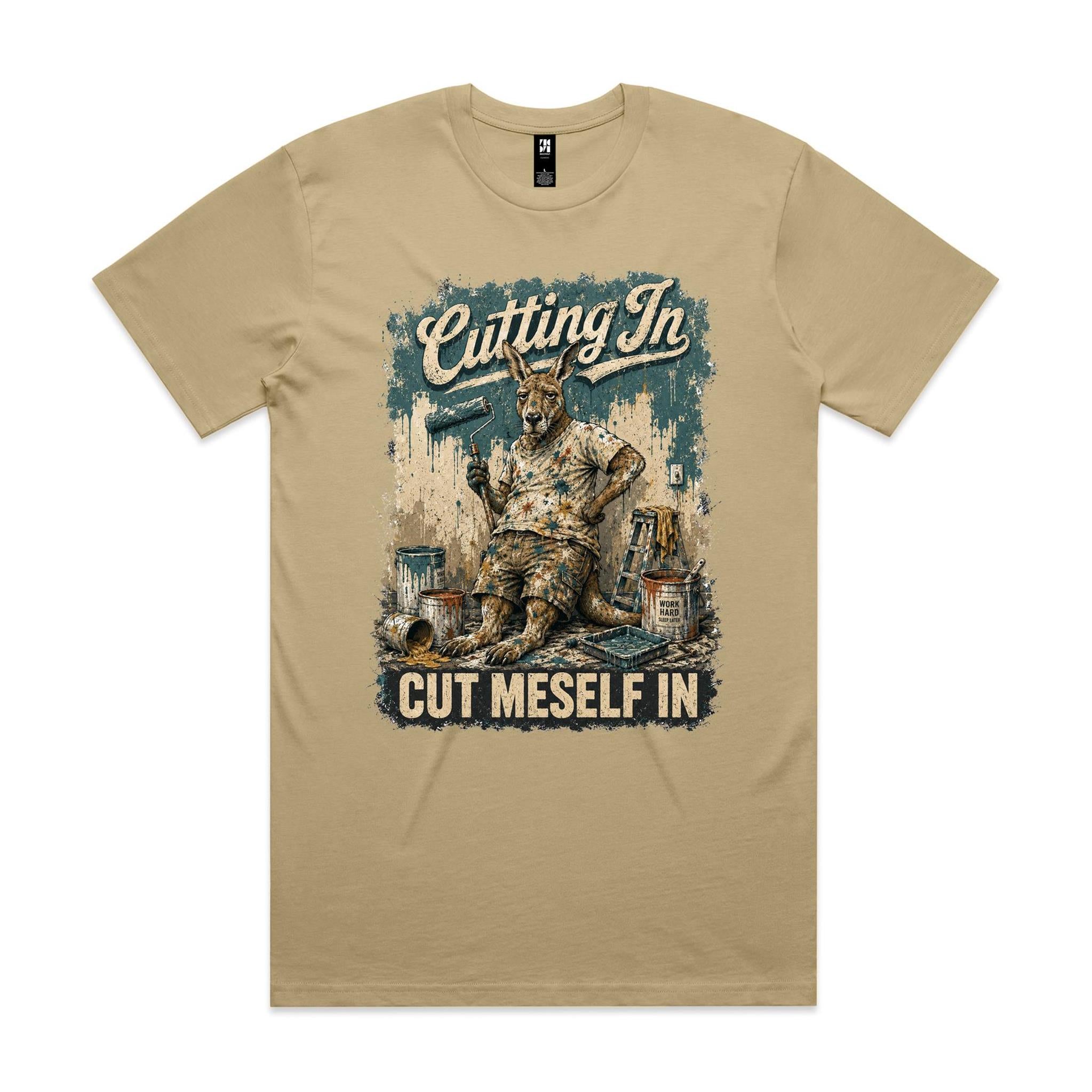 Cutting In — Cut Meself In | Kangaroo Painter Tee