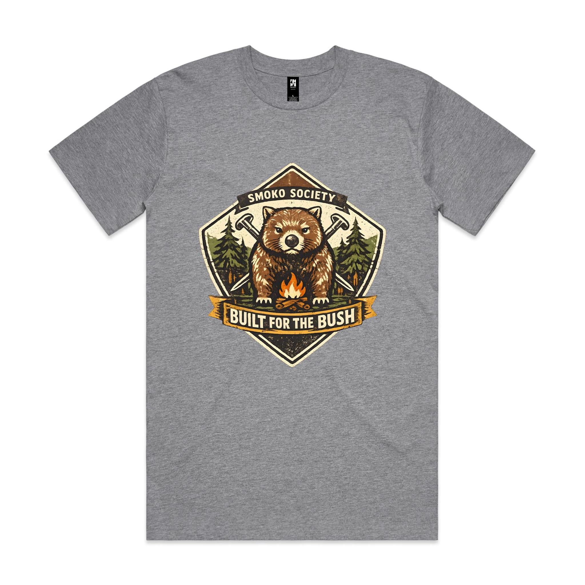 Smoko Society Wombat — Built for the Bush Tee