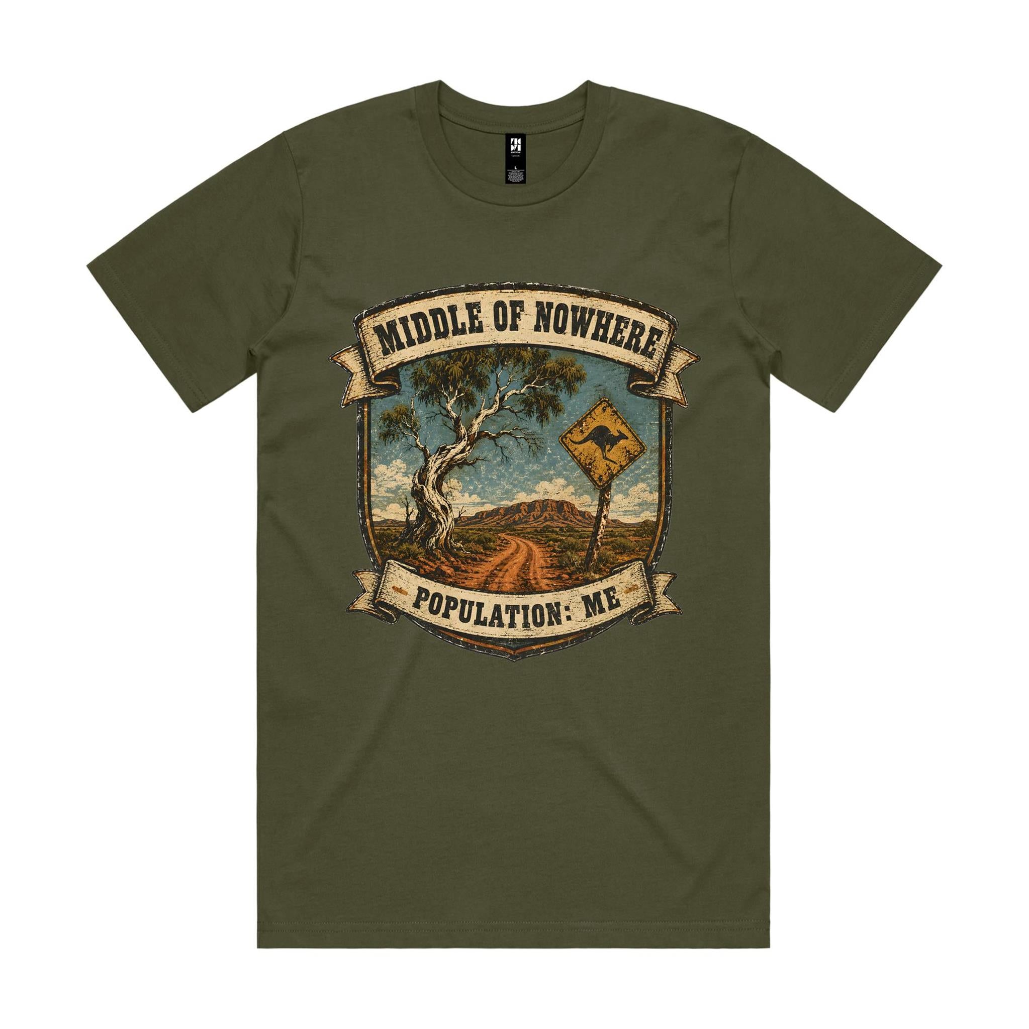 Middle of Nowhere, Population: Me — 4WD Tee