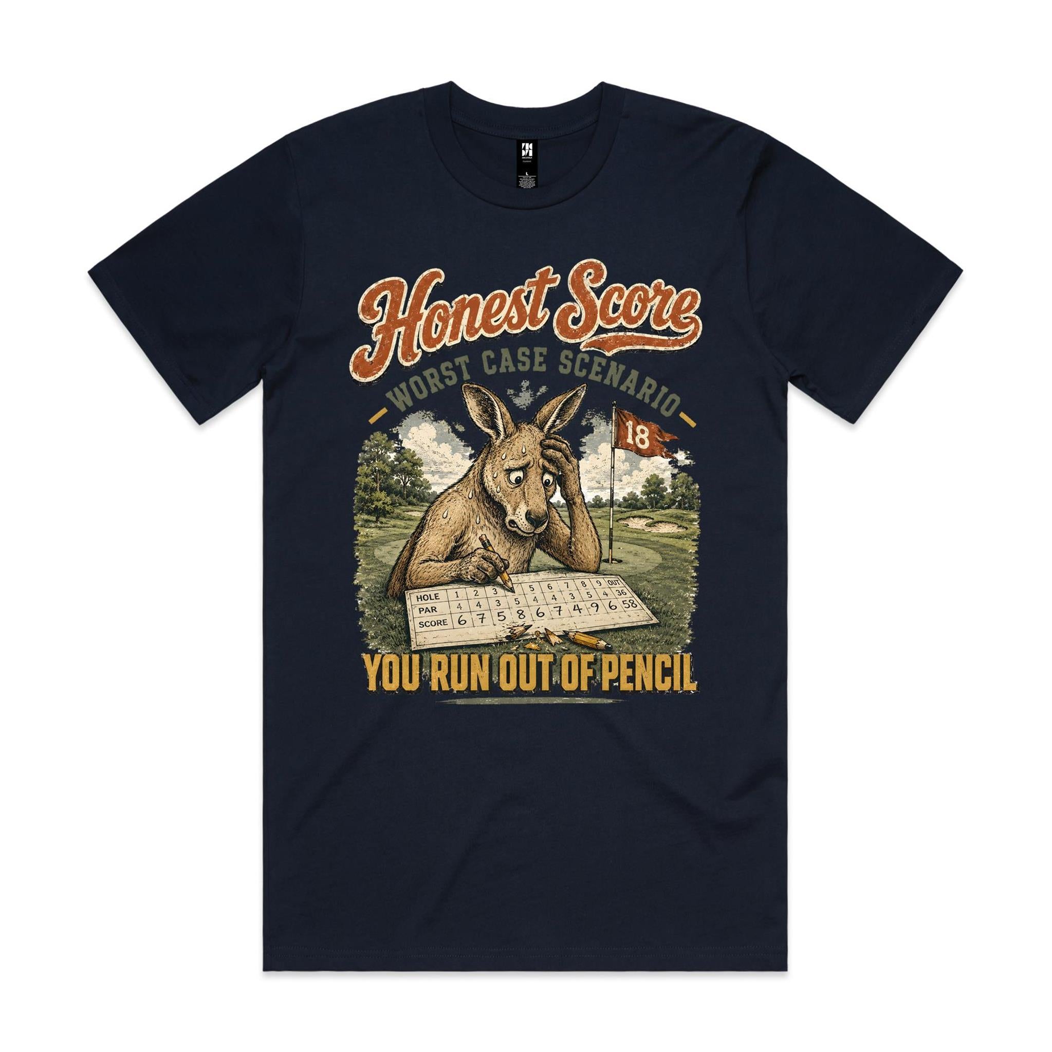Honest Score — Worst Case Scenario | Golf Kangaroo Tee