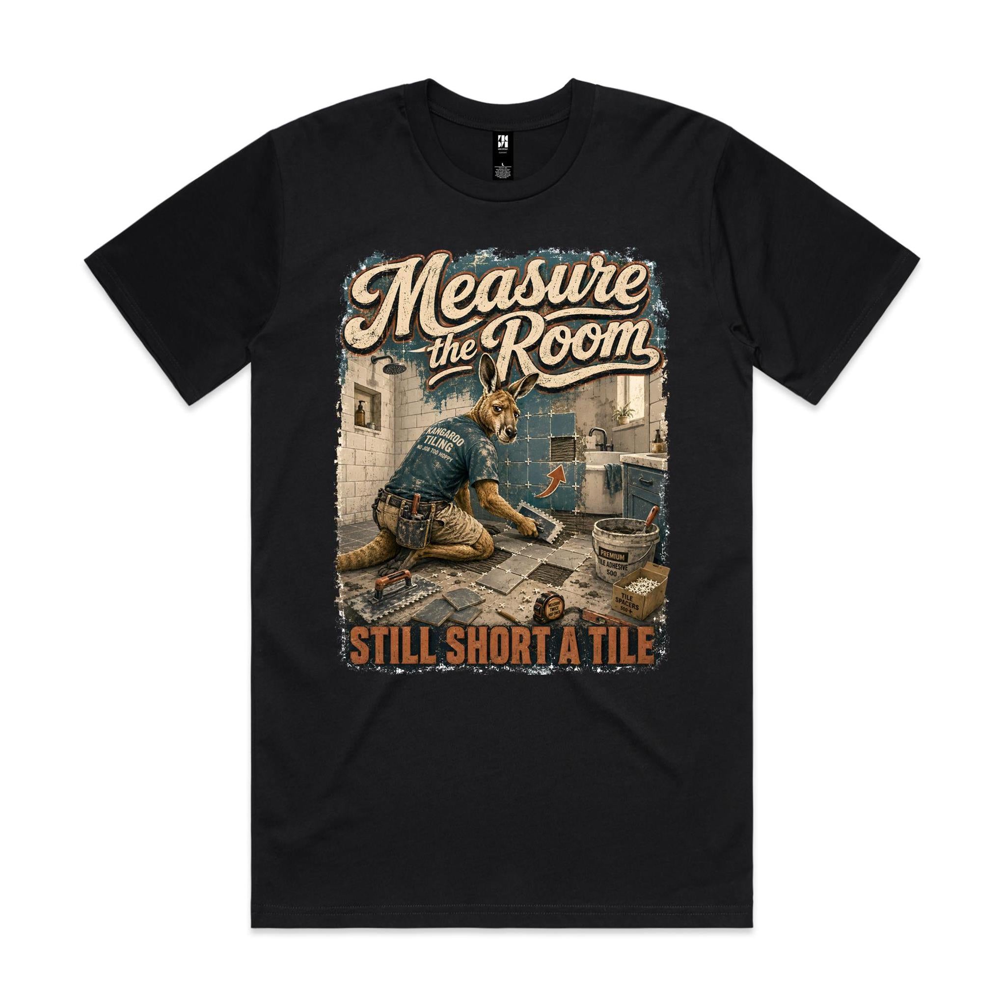 Measure the Room — Still Short a Tile | Kangaroo Tiler Tee
