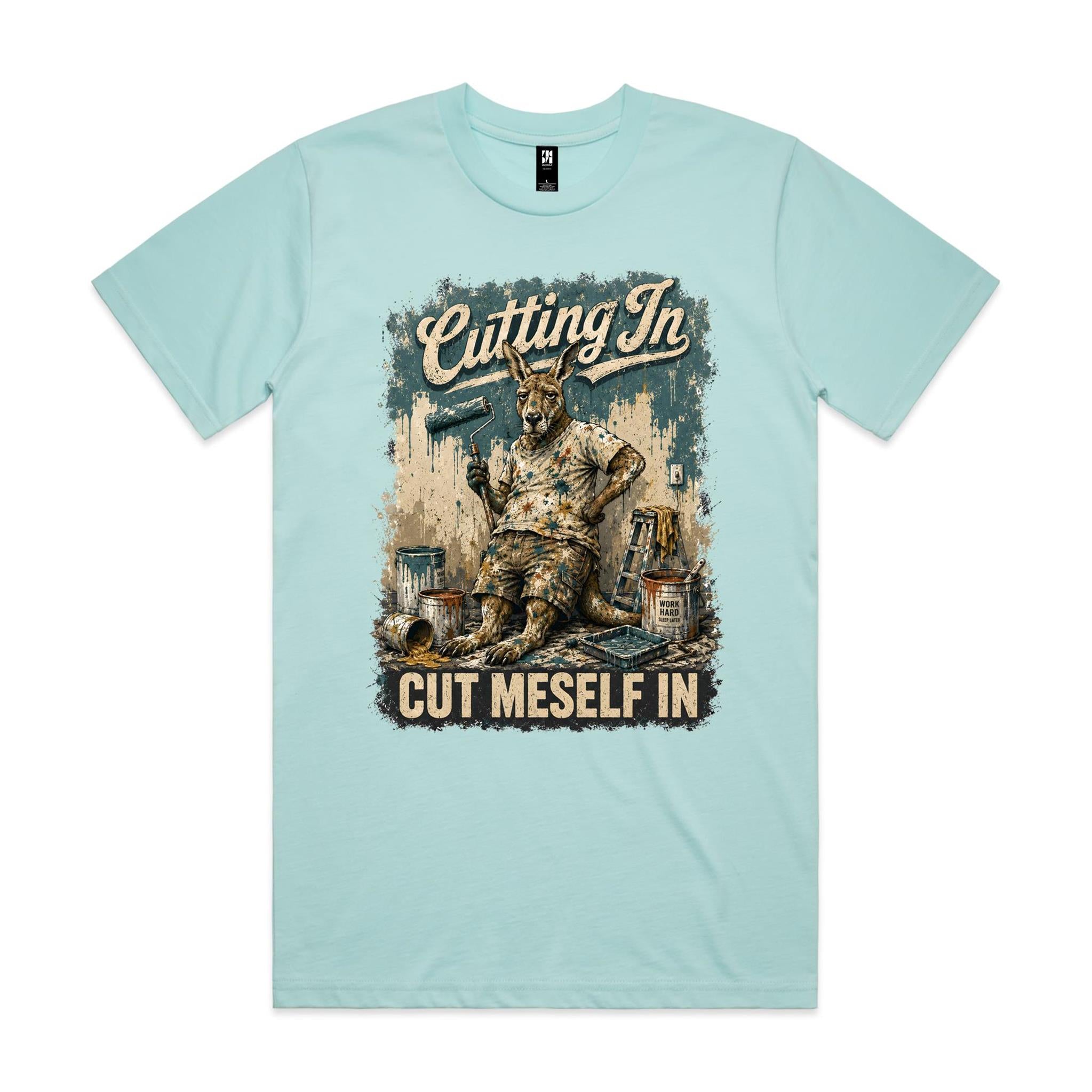 Cutting In — Cut Meself In | Kangaroo Painter Tee