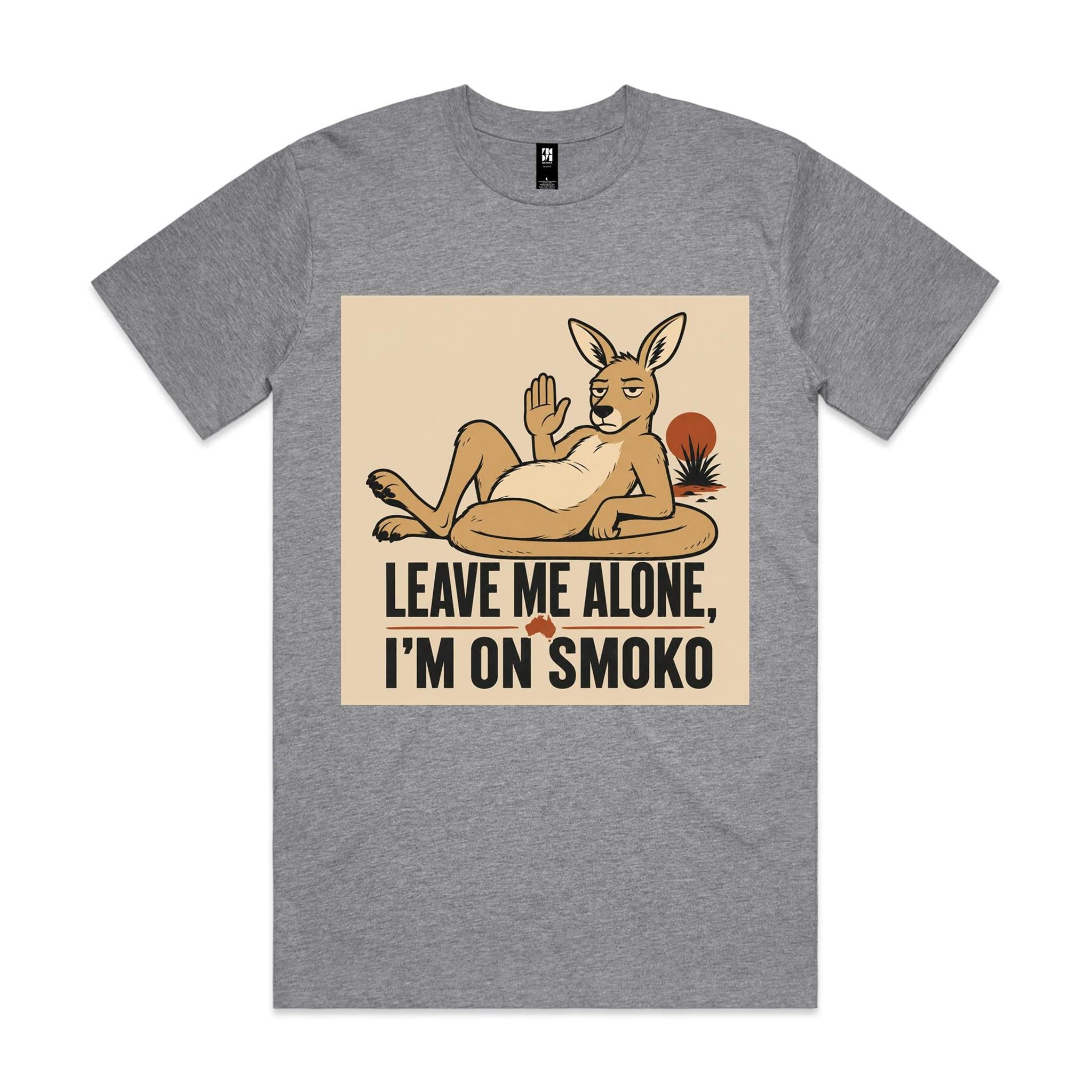 Leave Me Alone, I'm on Smoko — Reclining Kangaroo Tee