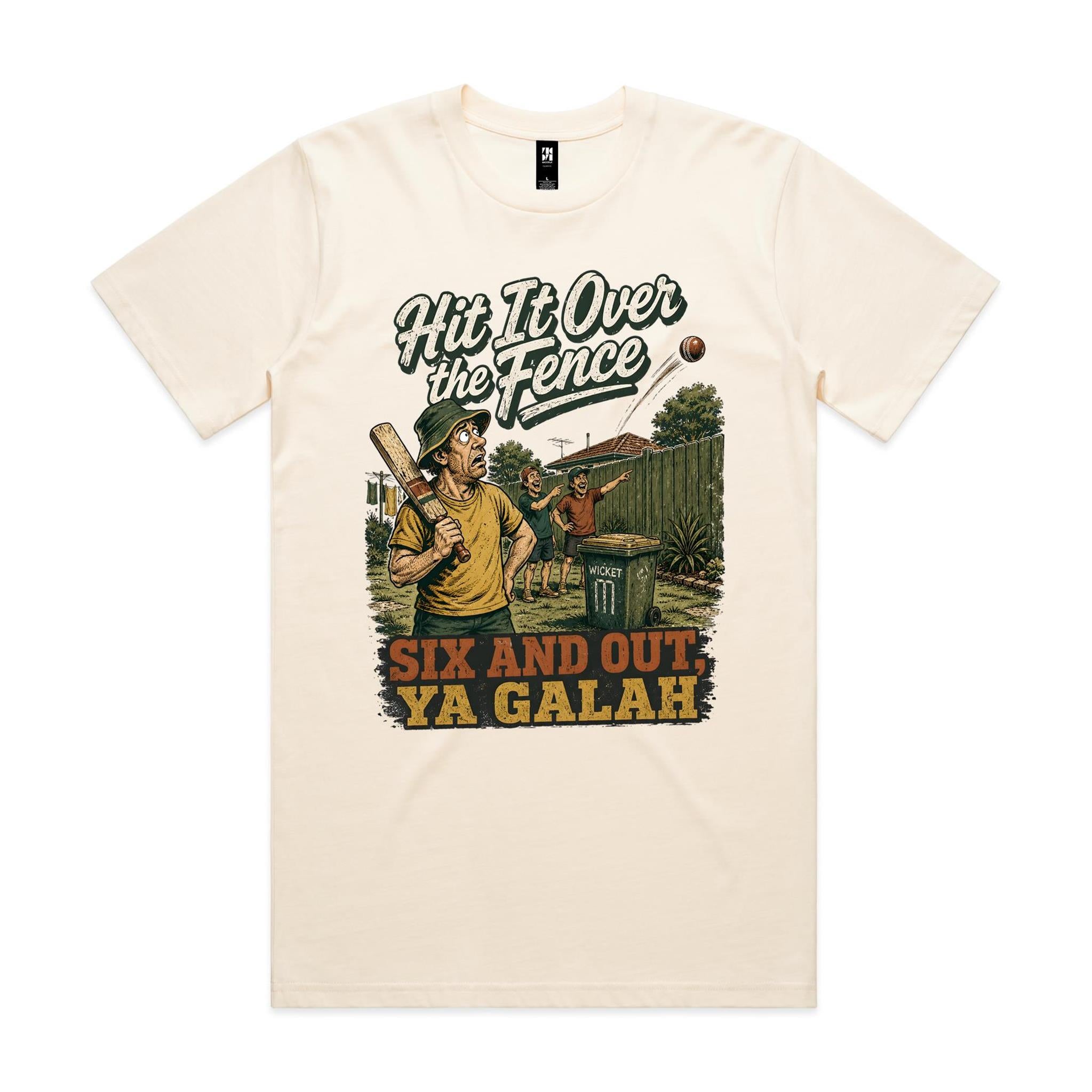Hit It Over the Fence | Backyard Cricket Tee