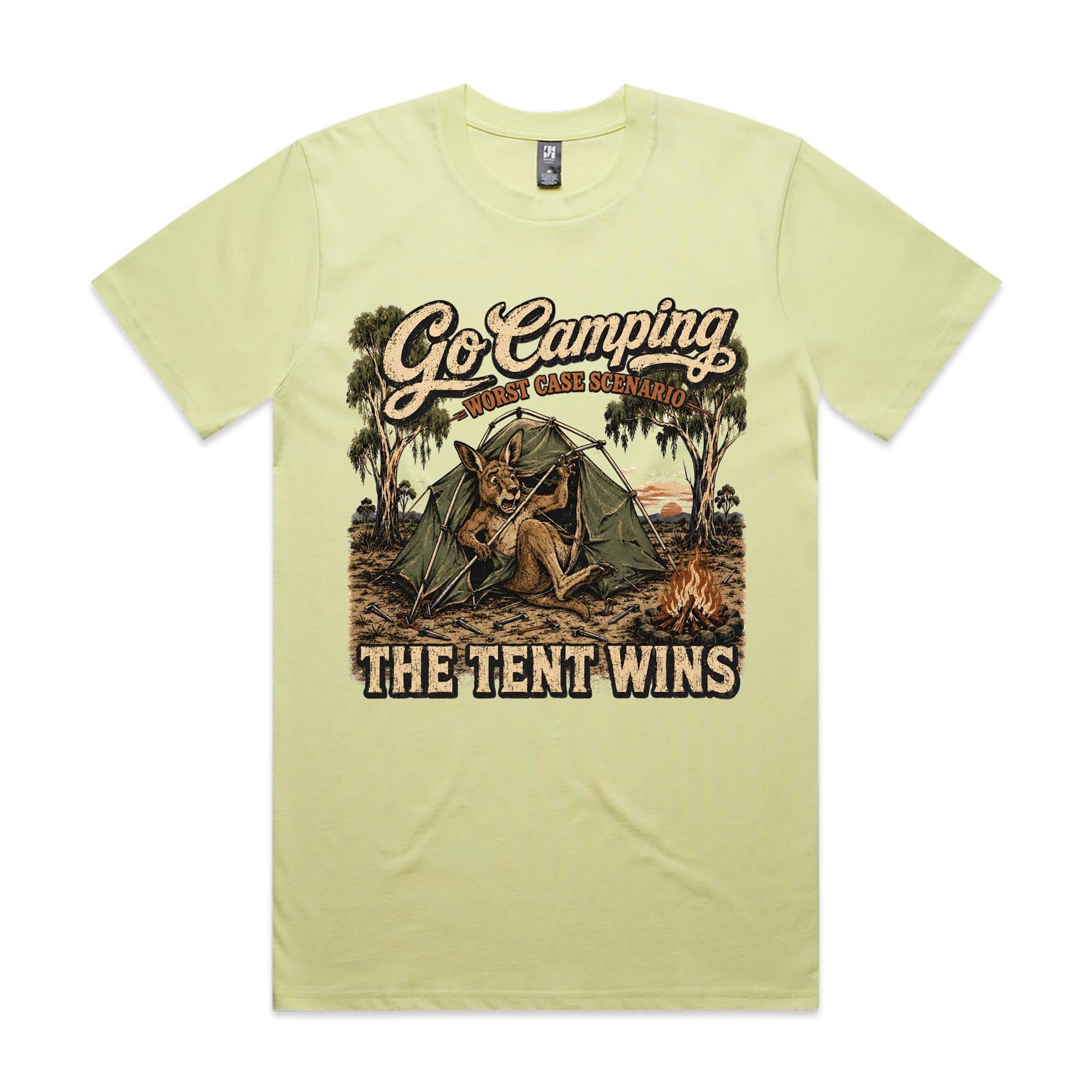 Go Camping — The Tent Wins | Kangaroo Camping Tee