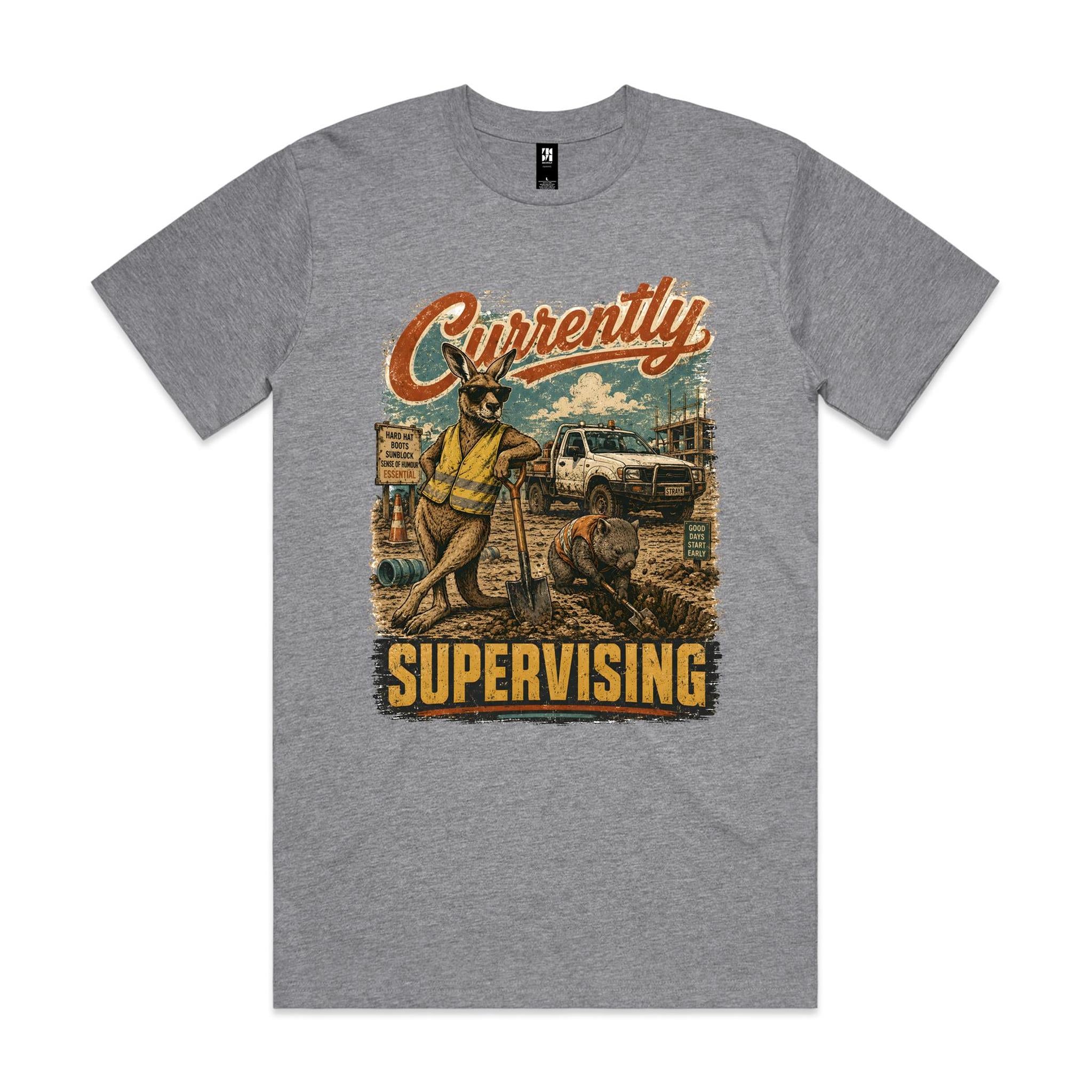Currently Supervising — Kangaroo & Wombat Tradie Tee