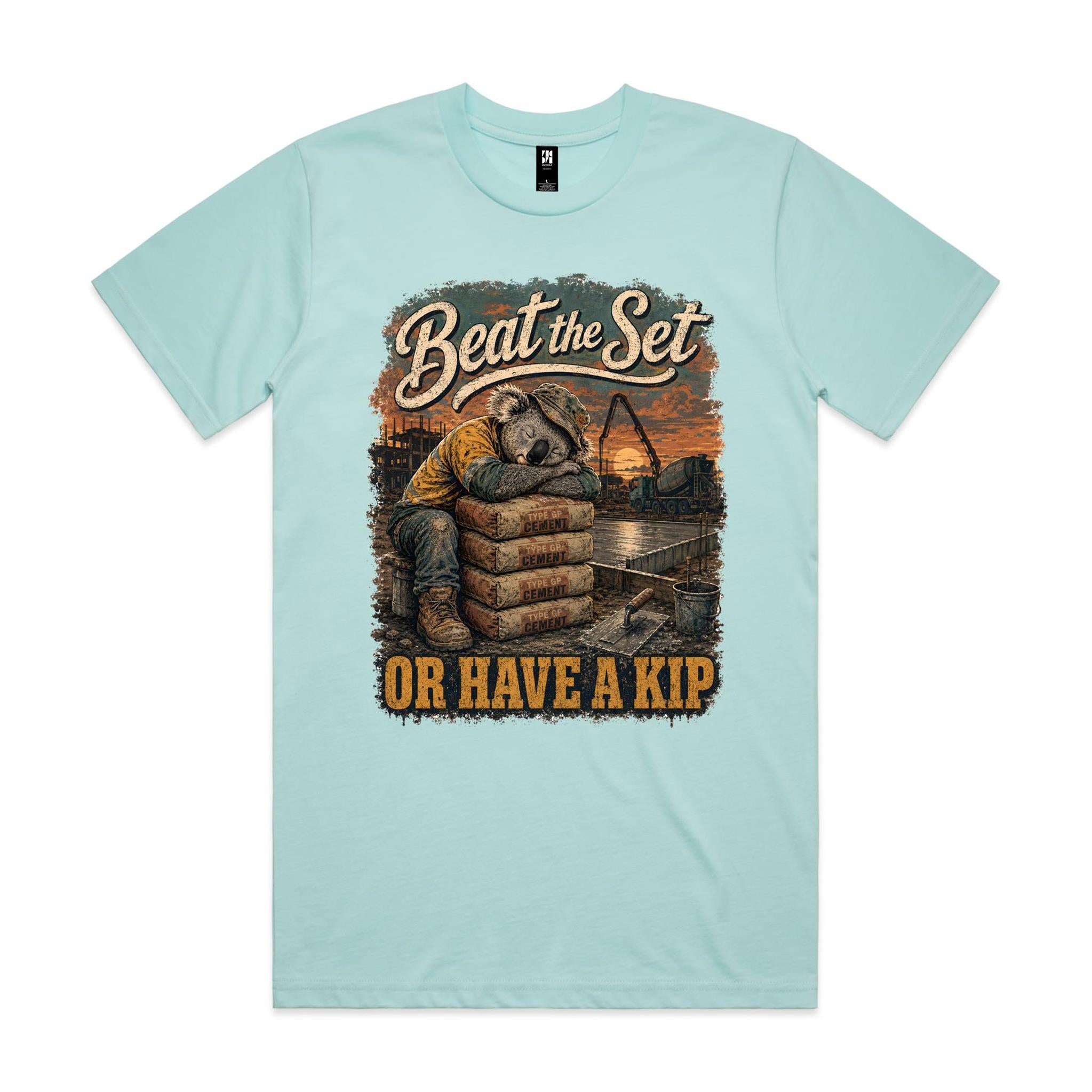 Beat the Set — Or Have a Kip | Koala Concreter Tee