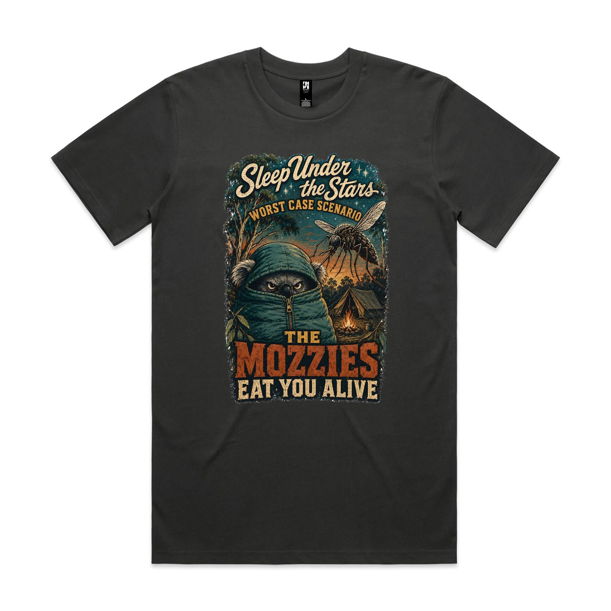 Sleep Under the Stars — The Mozzies Eat You Alive | Koala Camping Tee