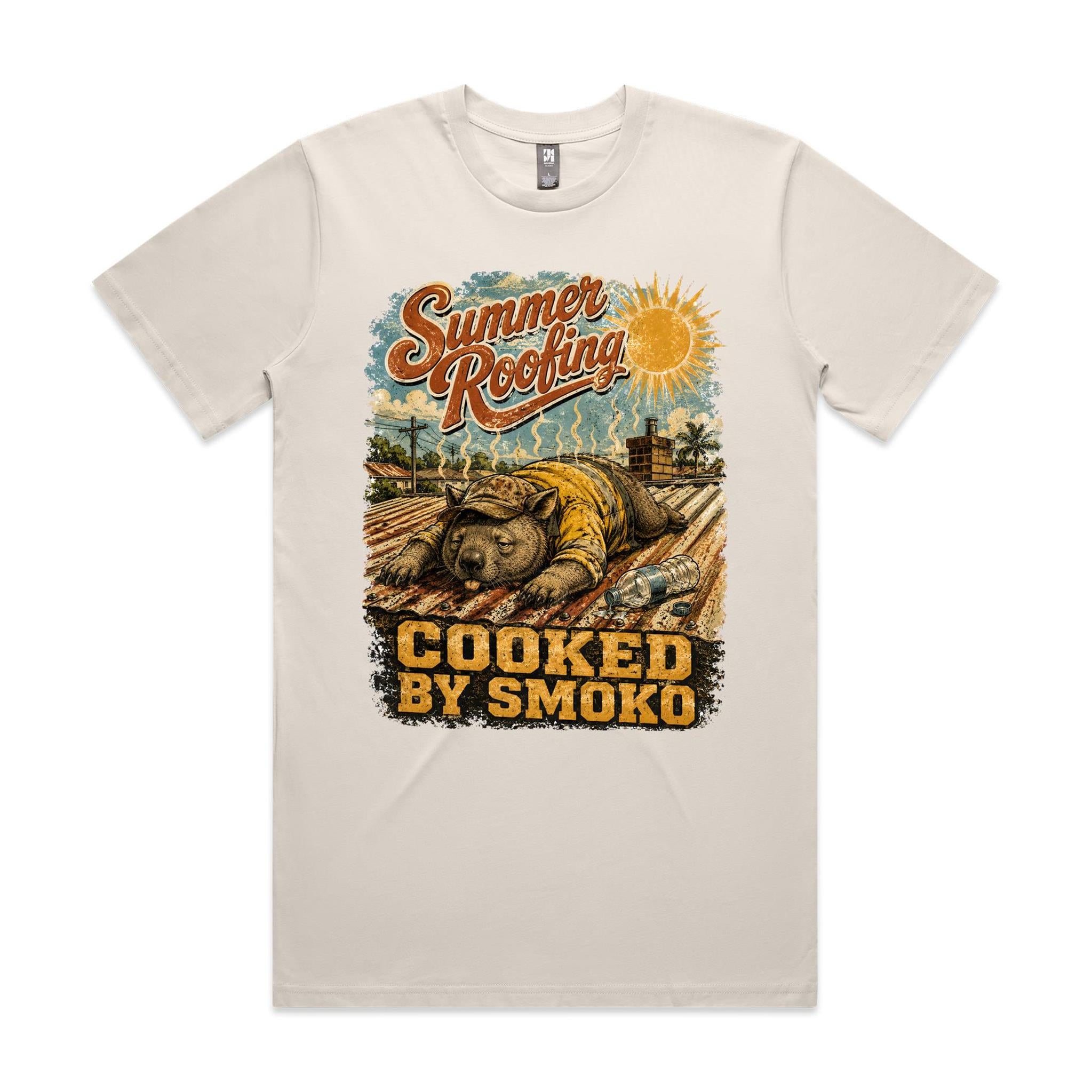 Summer Roofing — Cooked by Smoko | Wombat Roofer Tee