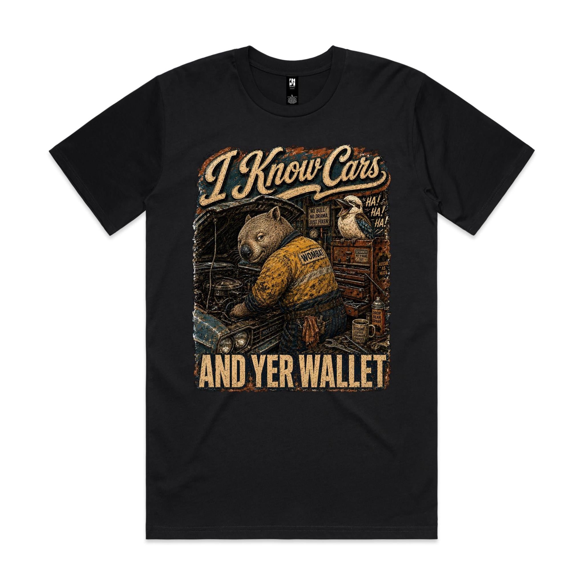 I Know Cars | Wombat Mechanic Tee