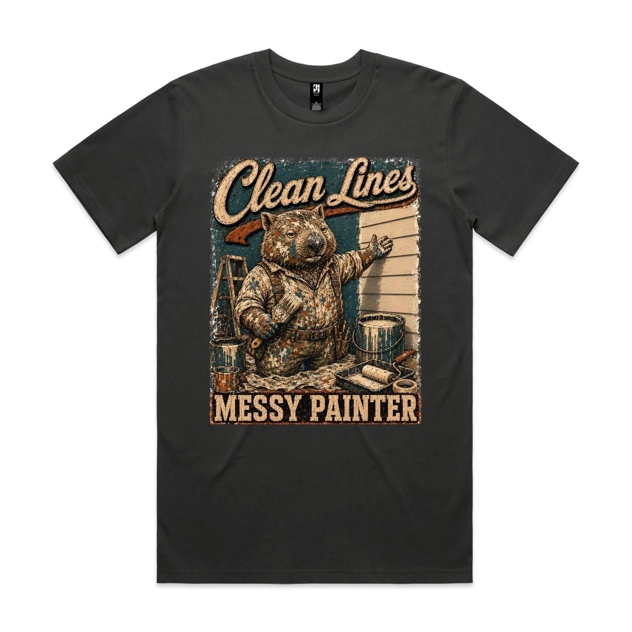Clean Lines, Messy Painter | Wombat Painter Tee
