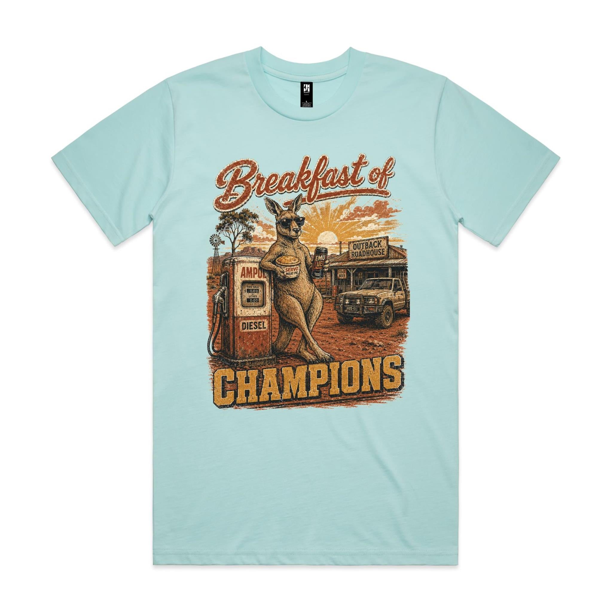 Breakfast of Champions — Kangaroo Servo Tee