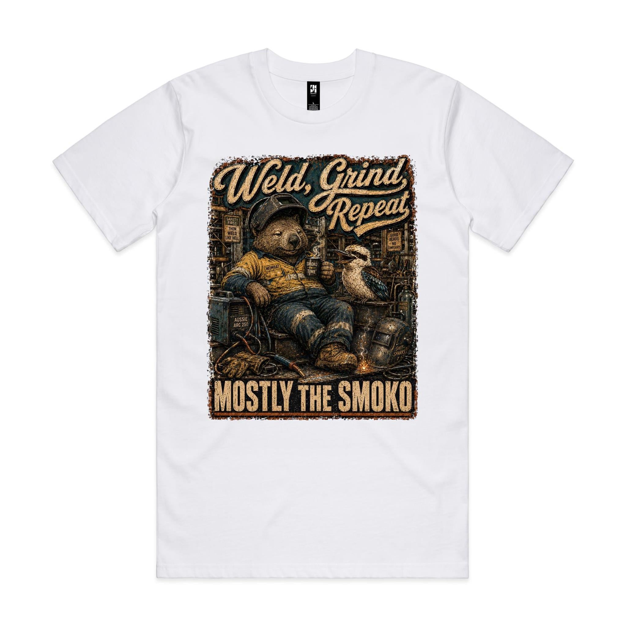 Weld, Grind, Repeat | Wombat Welder Tee