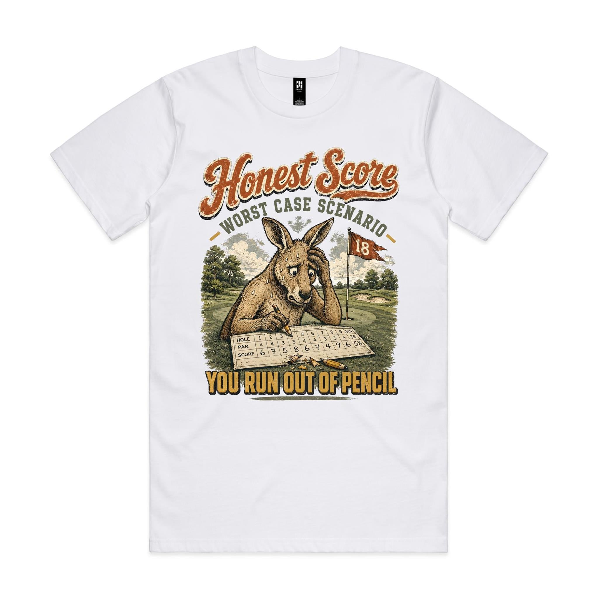 Honest Score — Worst Case Scenario | Golf Kangaroo Tee
