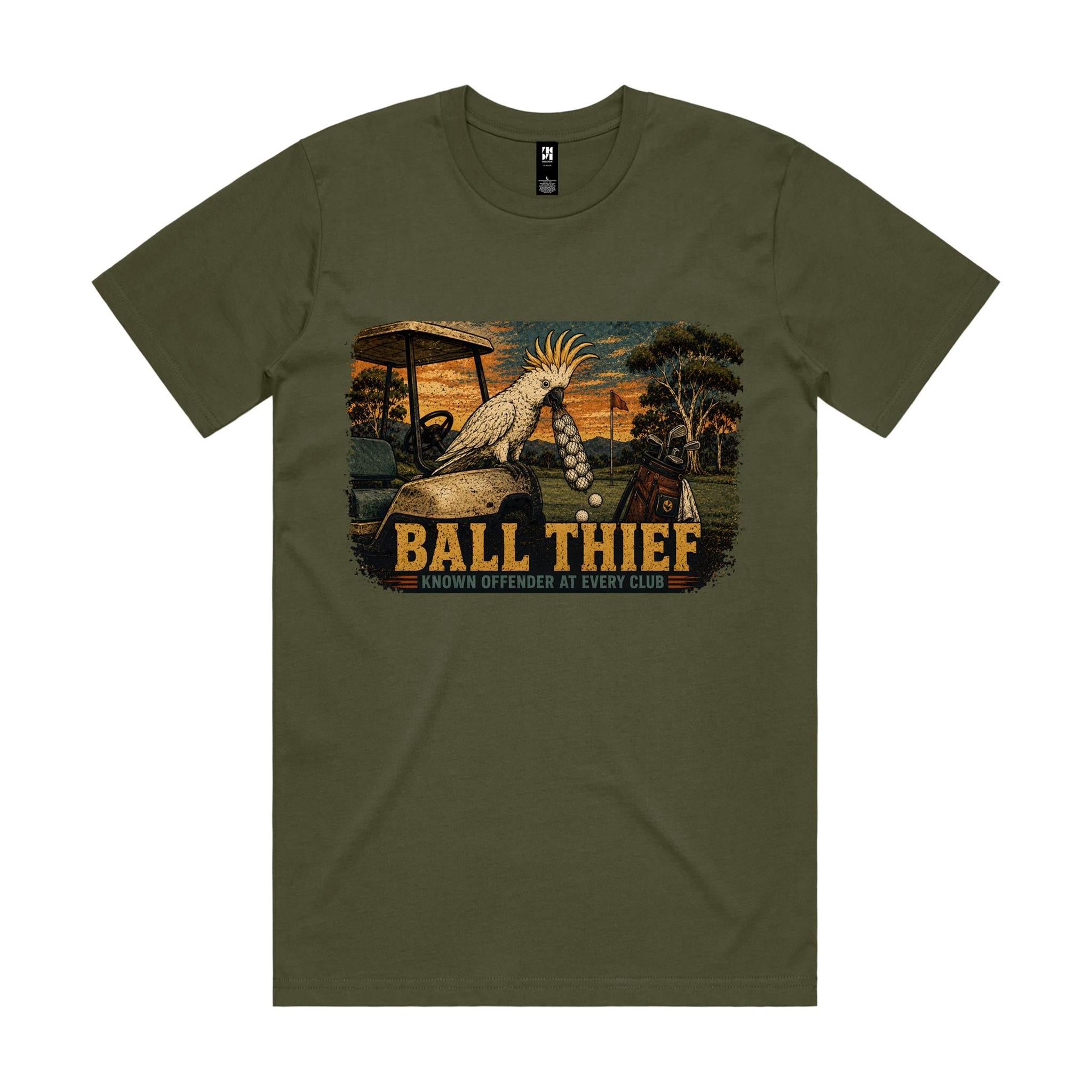 Ball Thief — Known Offender at Every Club | Cockatoo Golf Tee