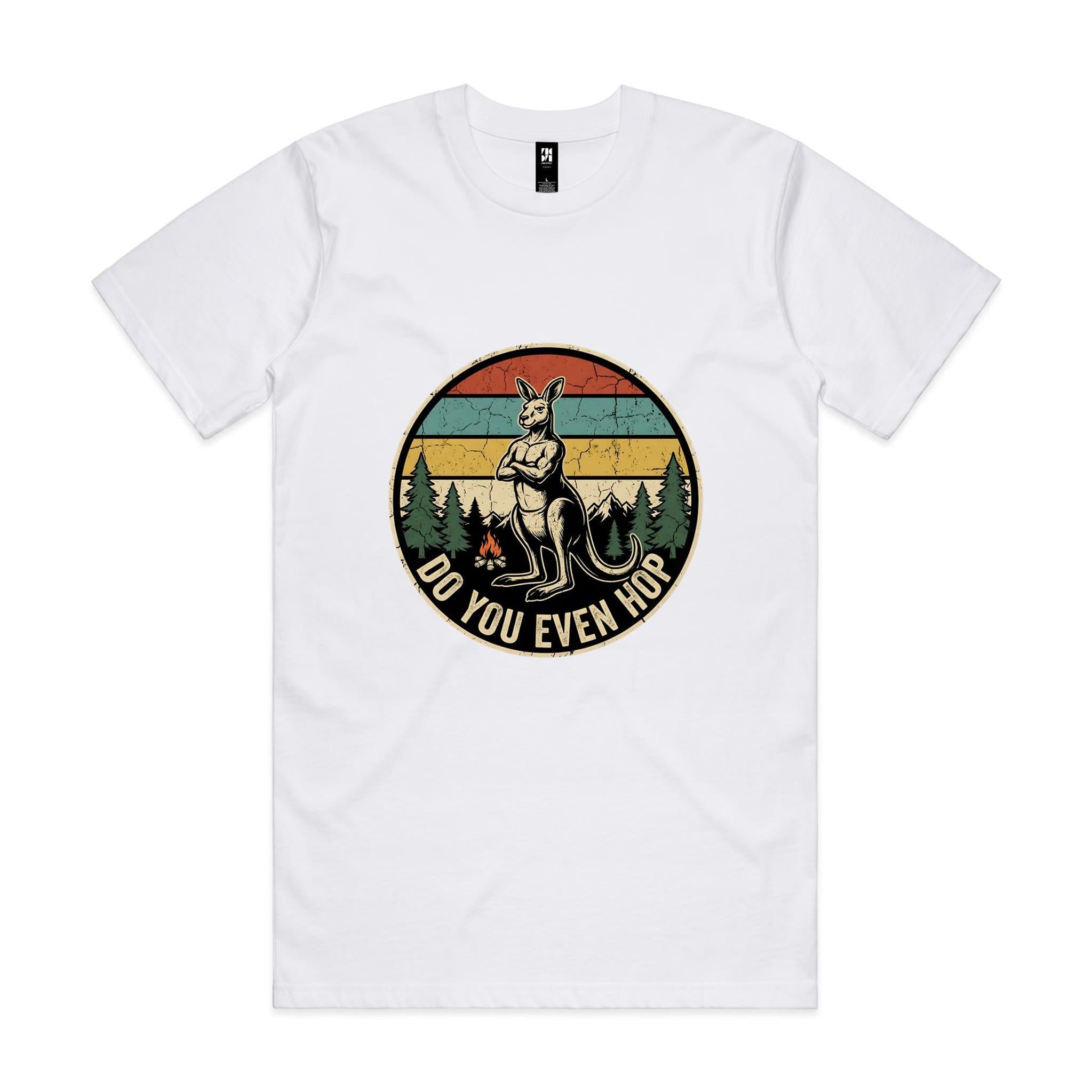 Do You Even Hop — Buff Kangaroo Retro Gym Tee