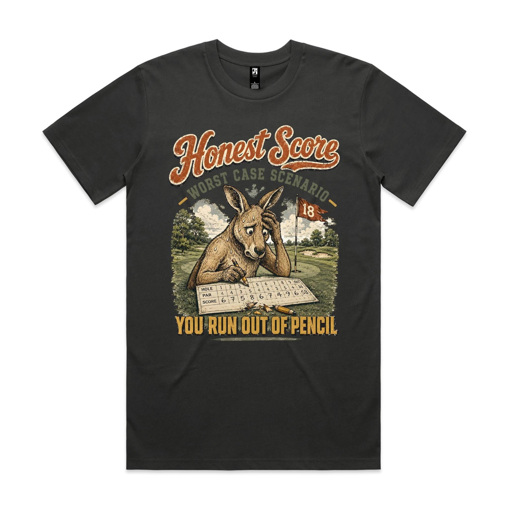 Honest Score — Worst Case Scenario | Golf Kangaroo Tee