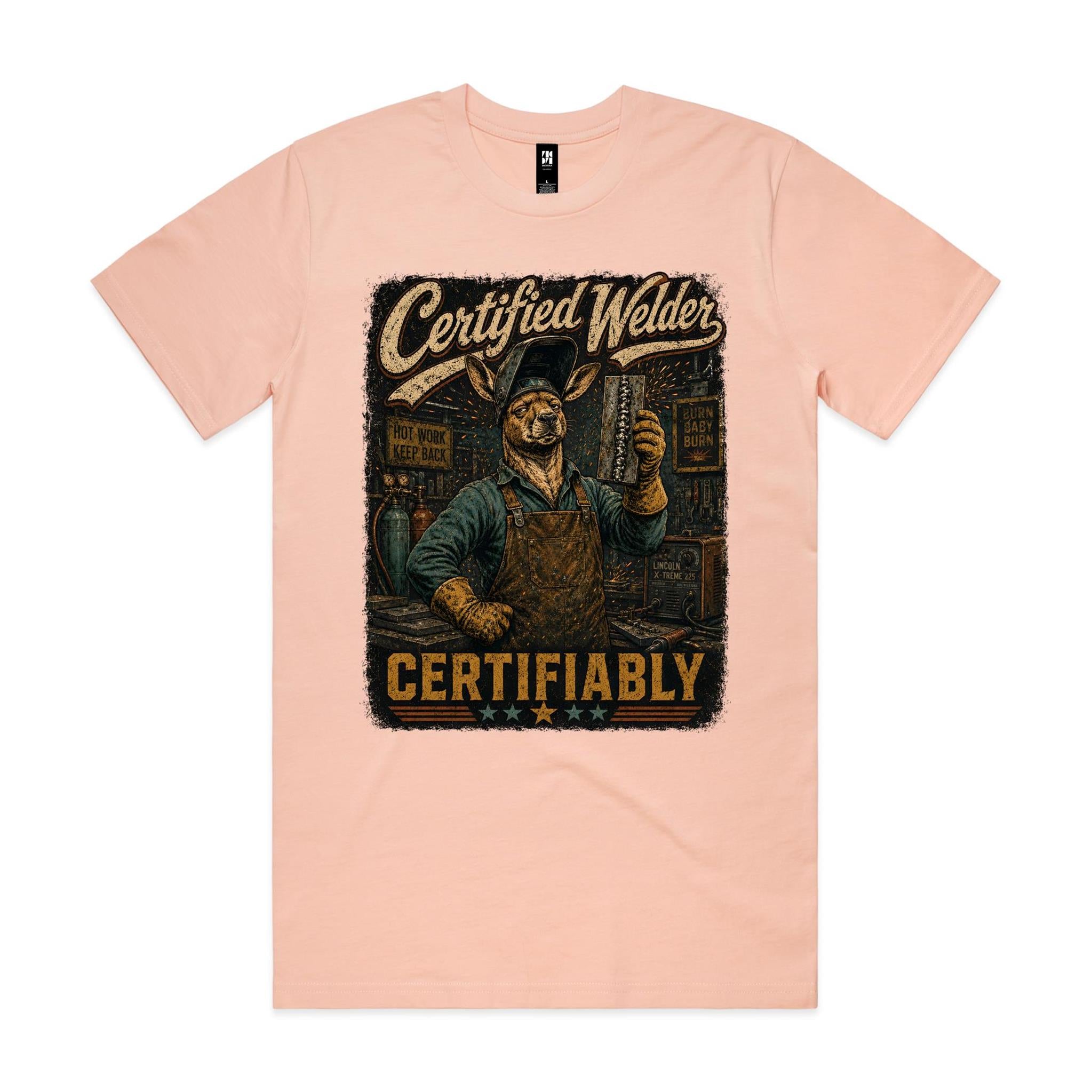 Certified Welder, Certifiably | Kangaroo Welder Tee