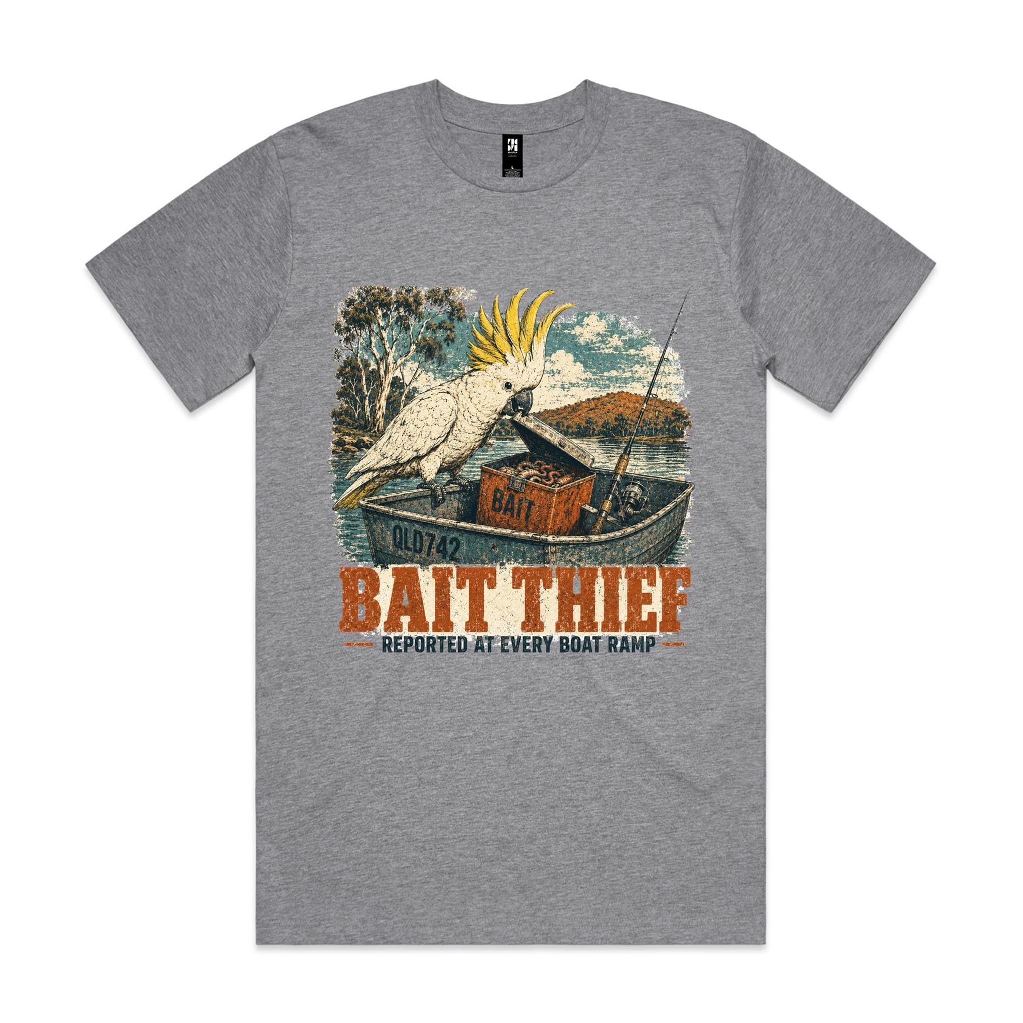 Bait Thief — Reported at Every Boat Ramp | Cockatoo Fishing Tee