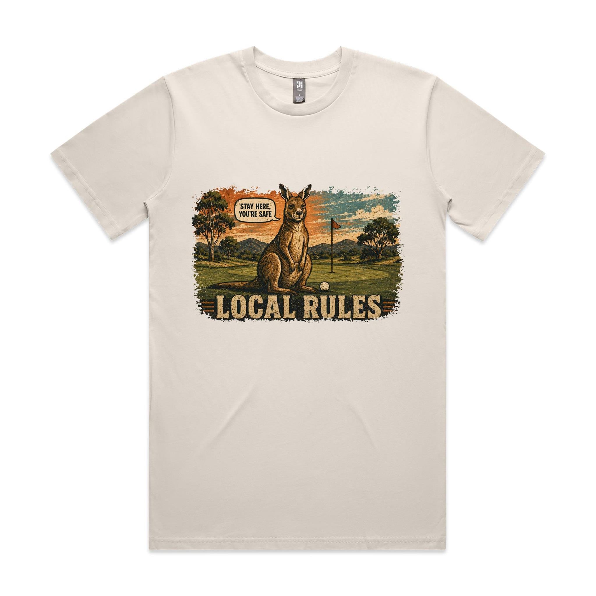 Local Rules — Stay Here You're Safe | Kangaroo Golf Tee