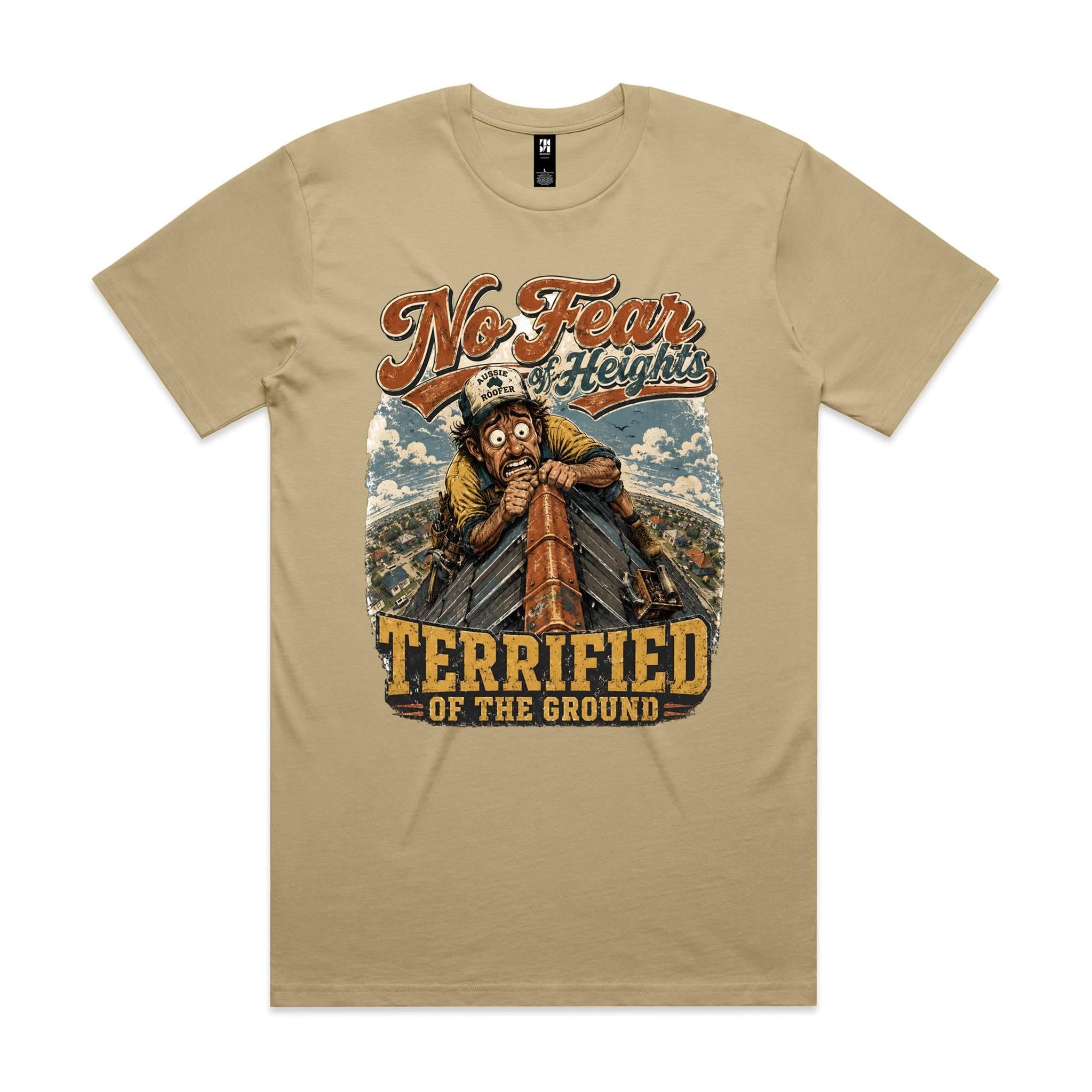 No Fear of Heights | Roofers Tee