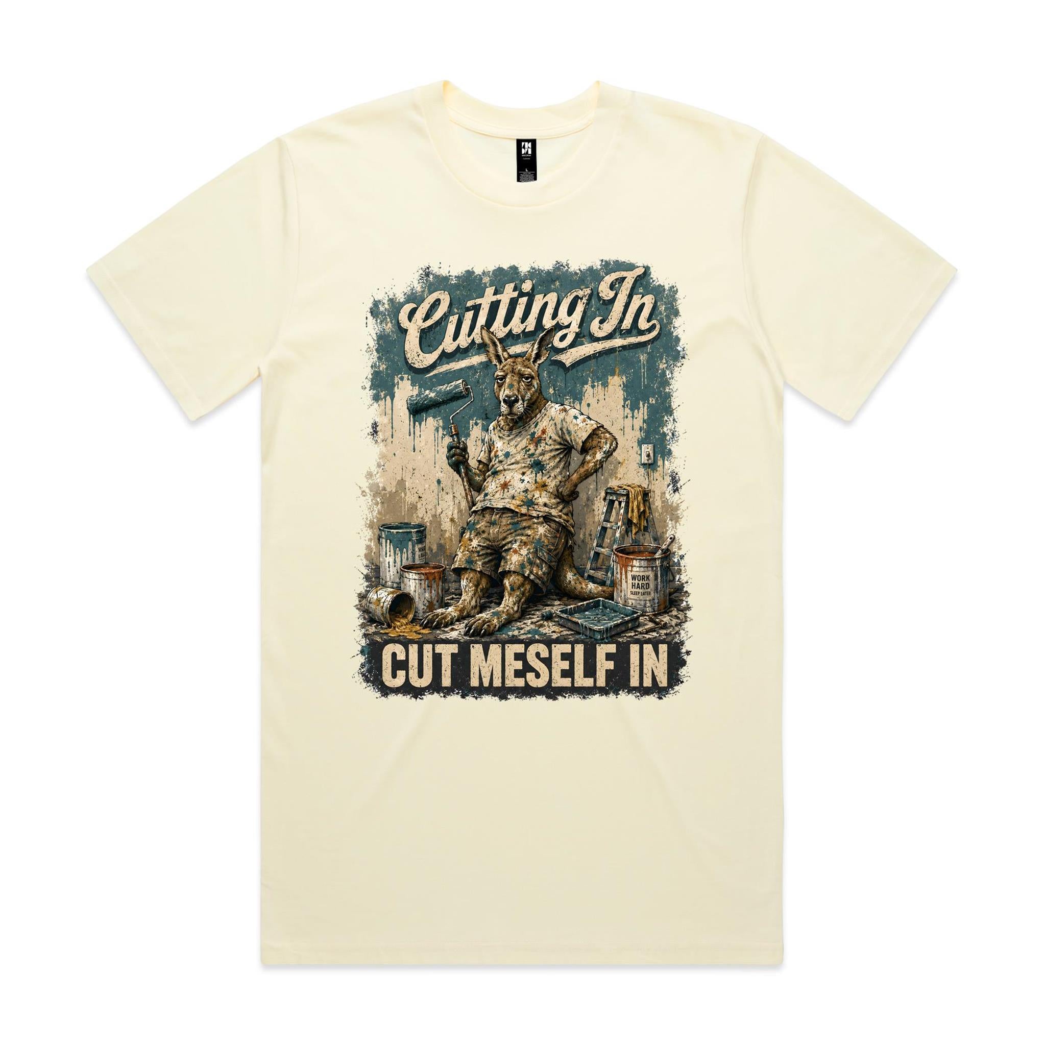 Cutting In — Cut Meself In | Kangaroo Painter Tee