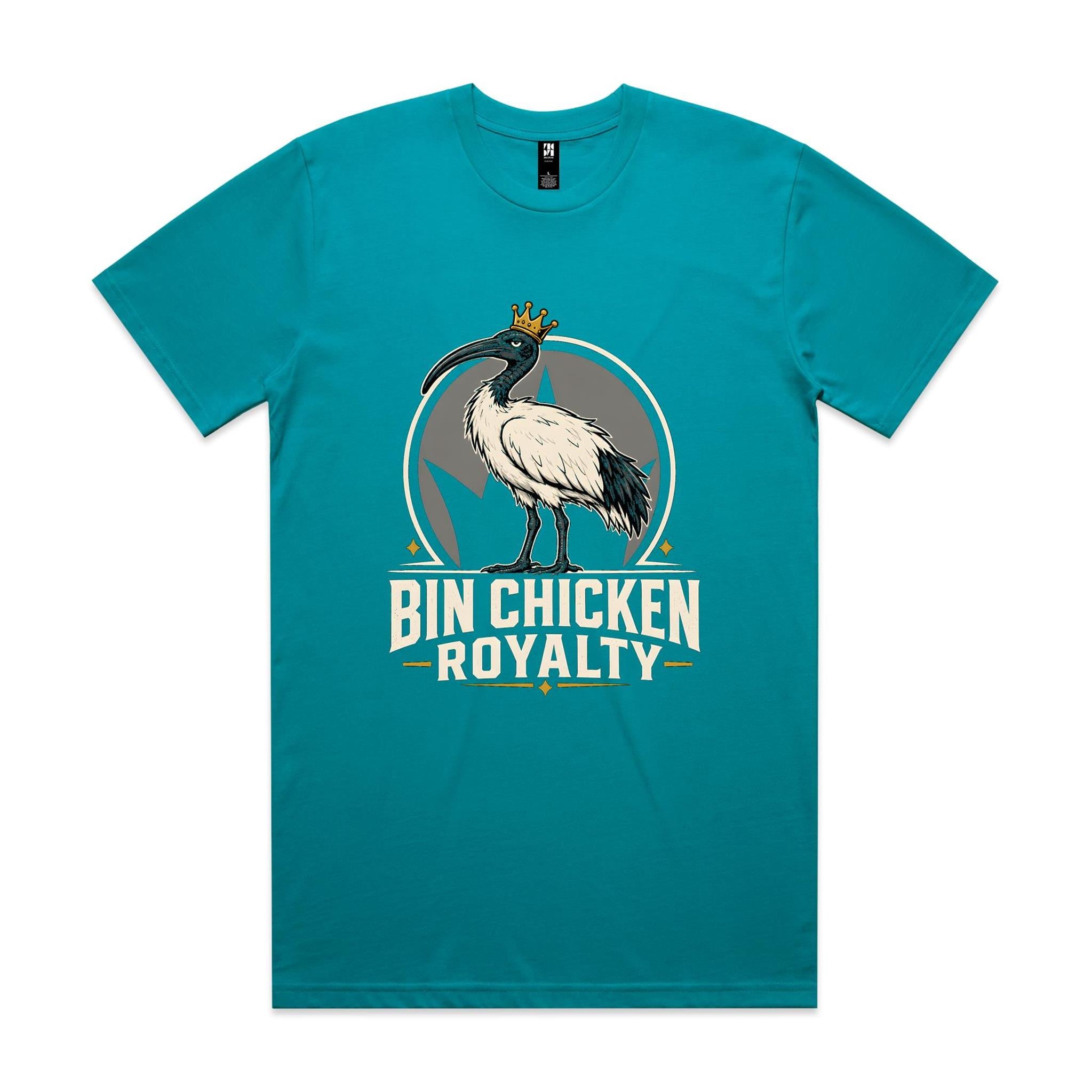 Bin Chicken Royalty — Crowned Ibis Tee