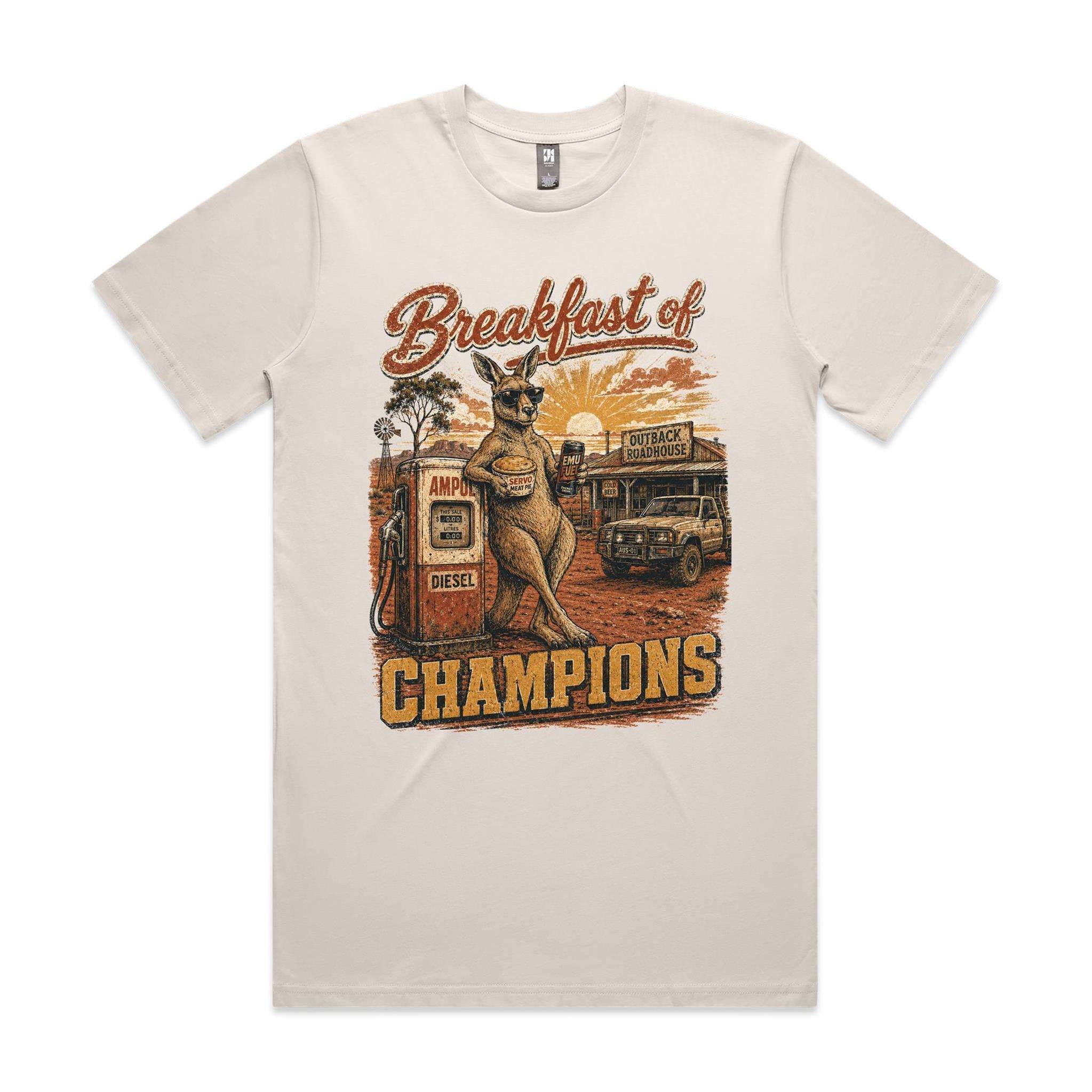 Breakfast of Champions — Kangaroo Servo Tee