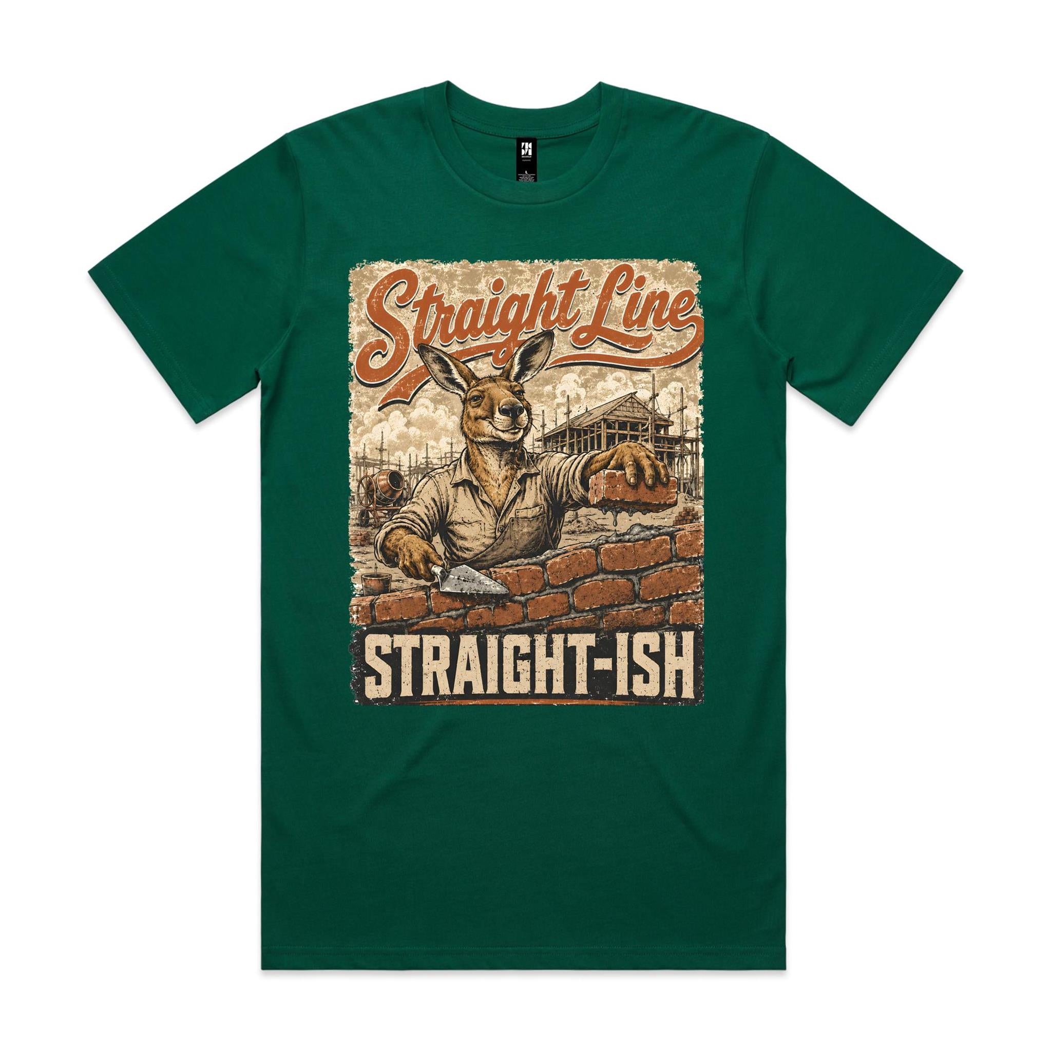 Straight Line — Straight-ish | Kangaroo Brickie Tee