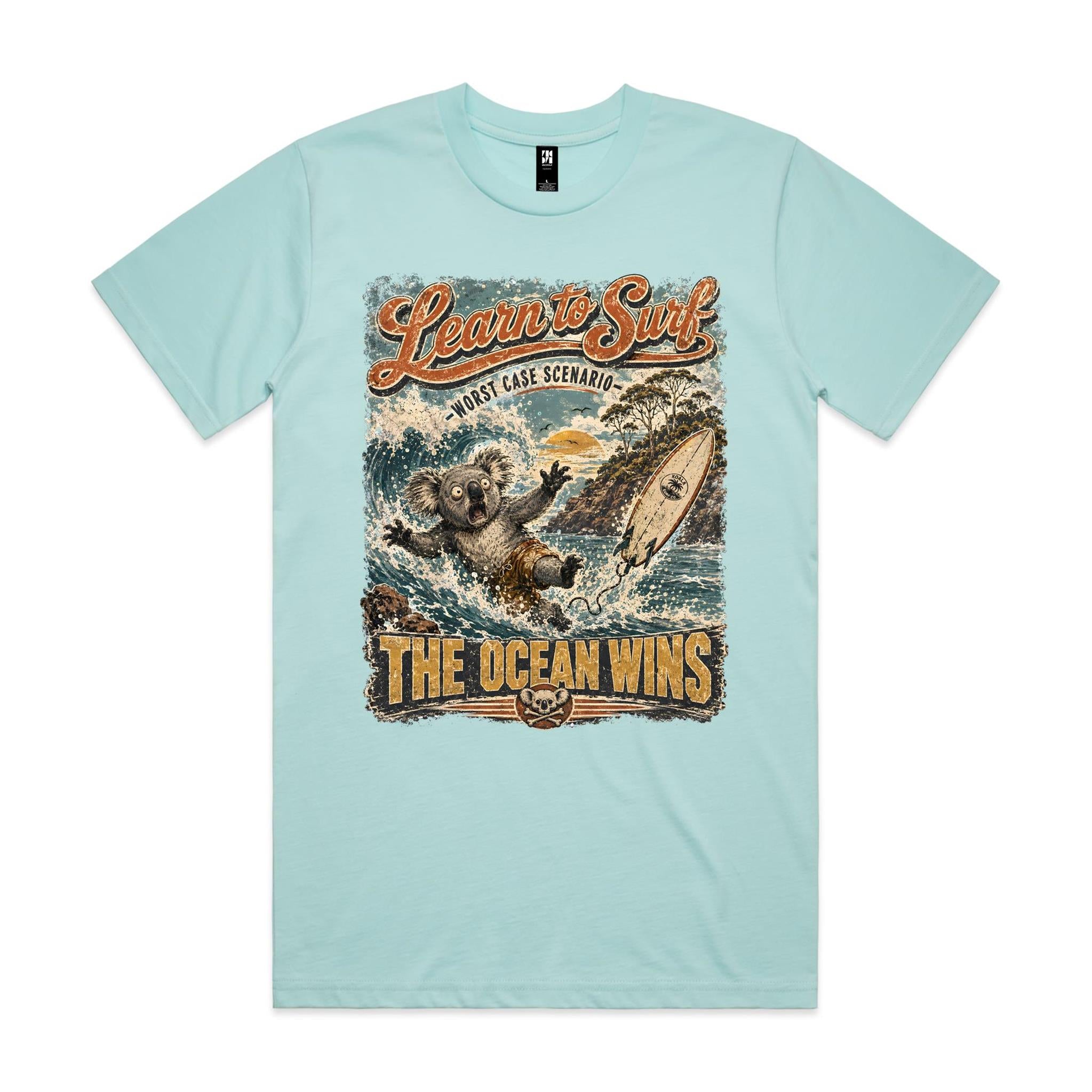 Learn to Surf — The Ocean Wins | Koala Surf Tee