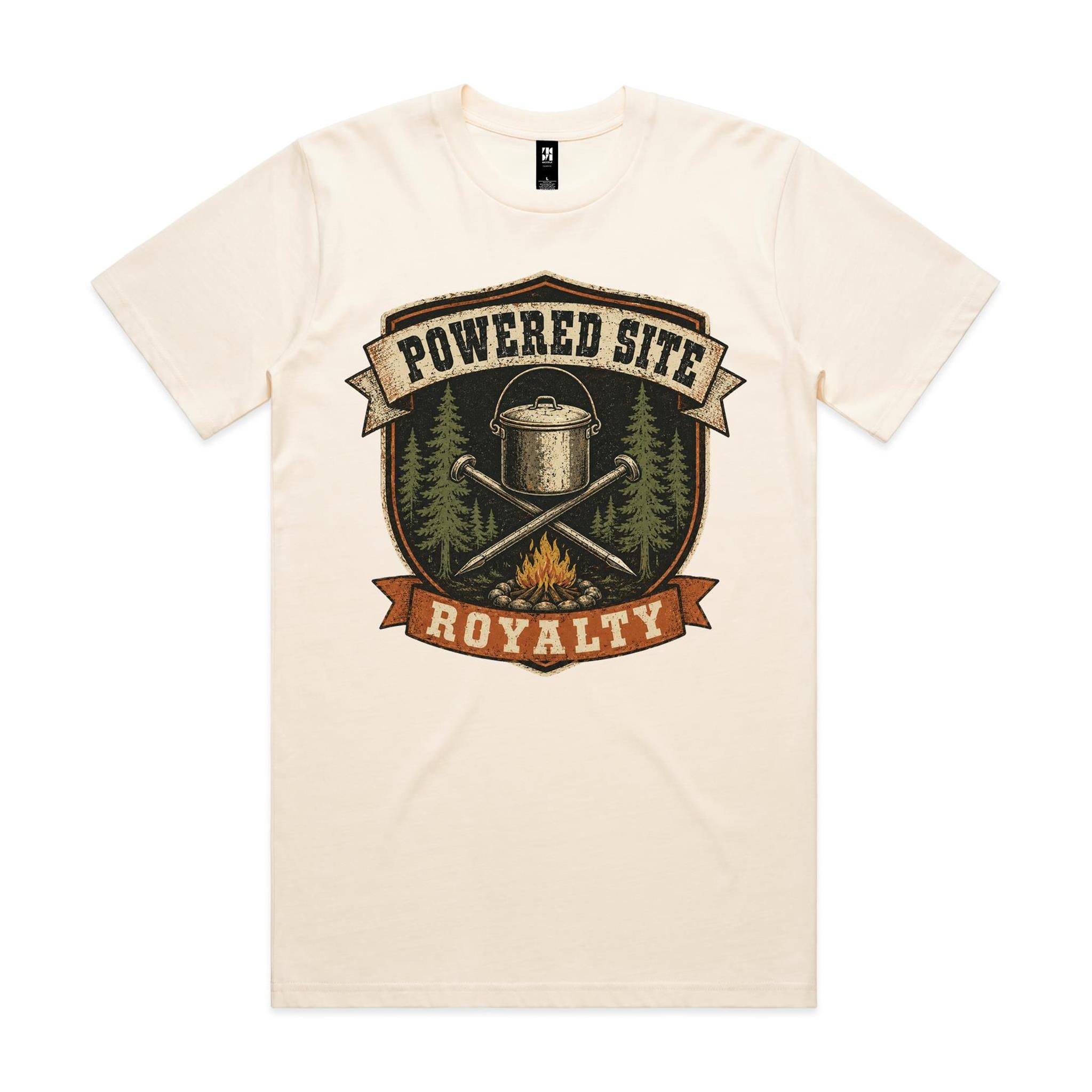 Powered Site Royalty — Camping Tee