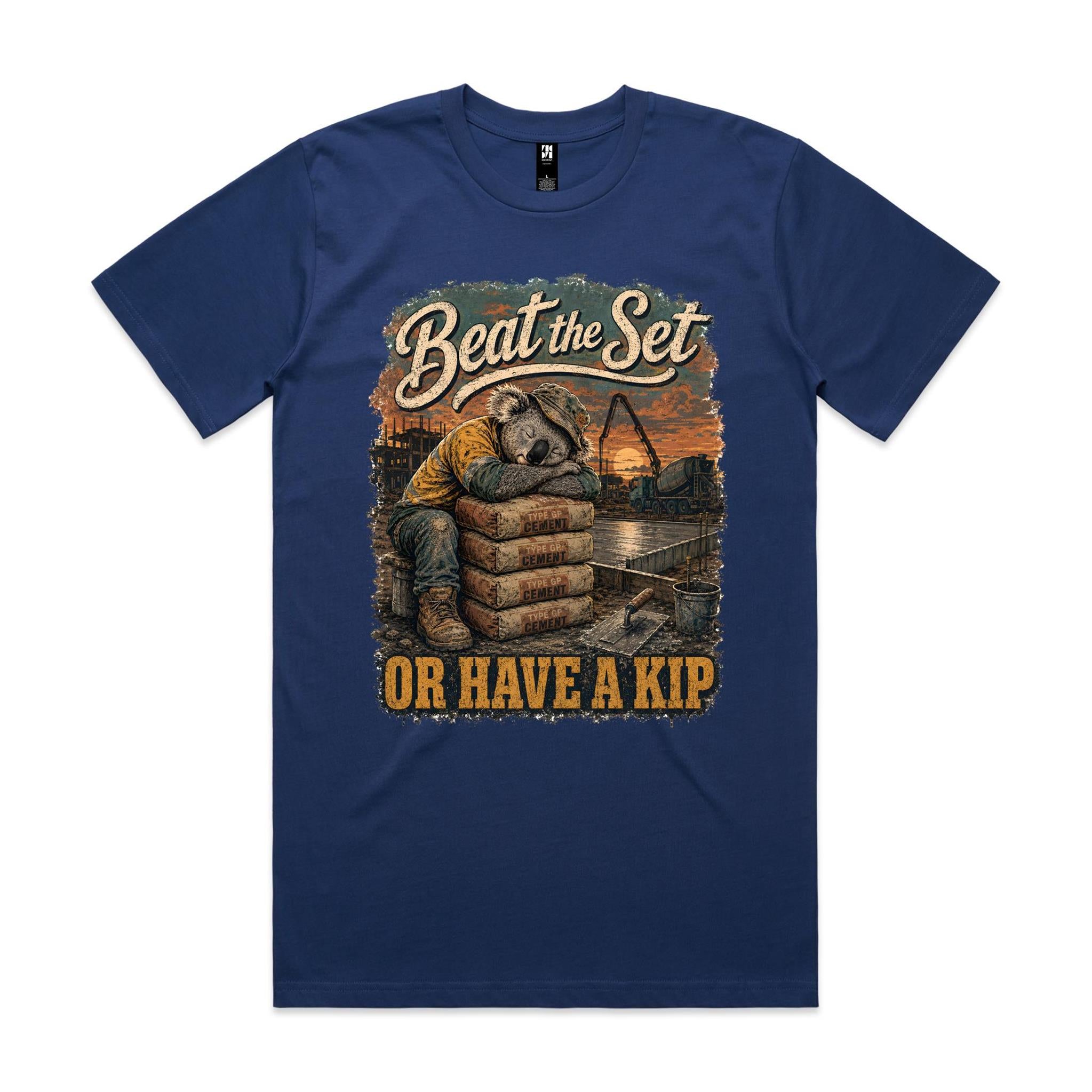 Beat the Set — Or Have a Kip | Koala Concreter Tee