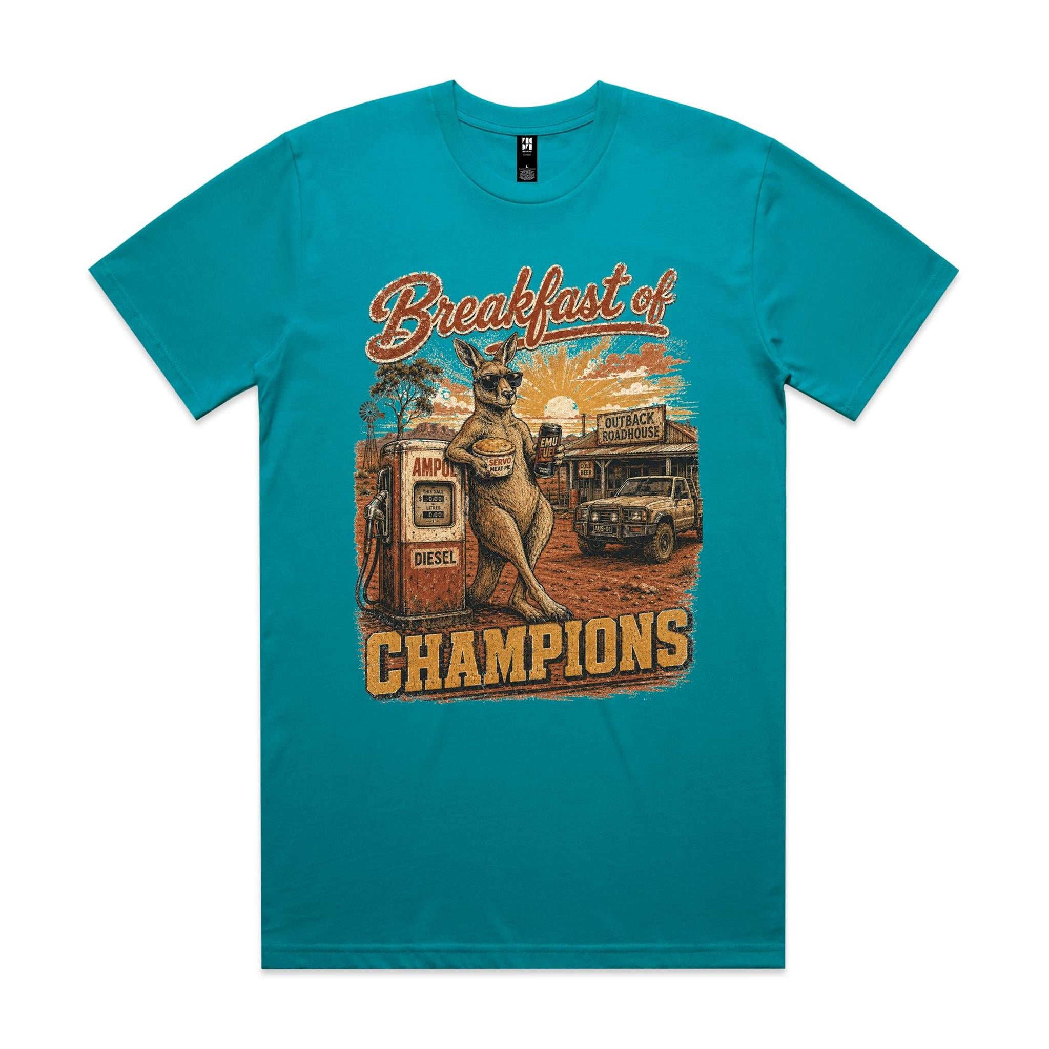 Breakfast of Champions — Kangaroo Servo Tee