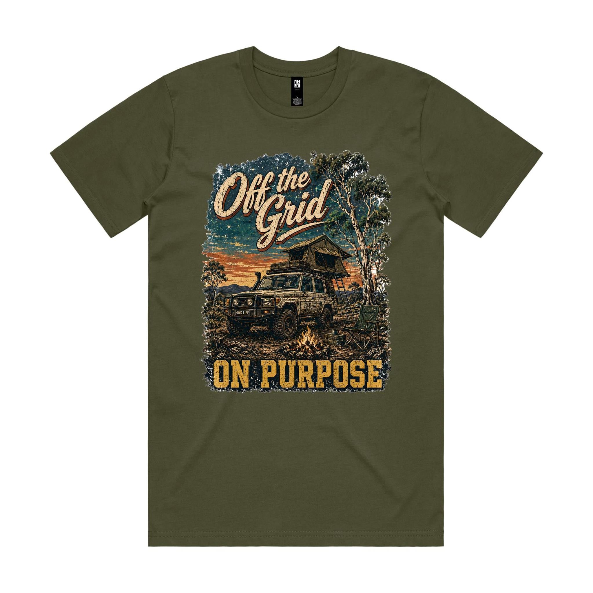Off the Grid, On Purpose — 4WD Camping Tee