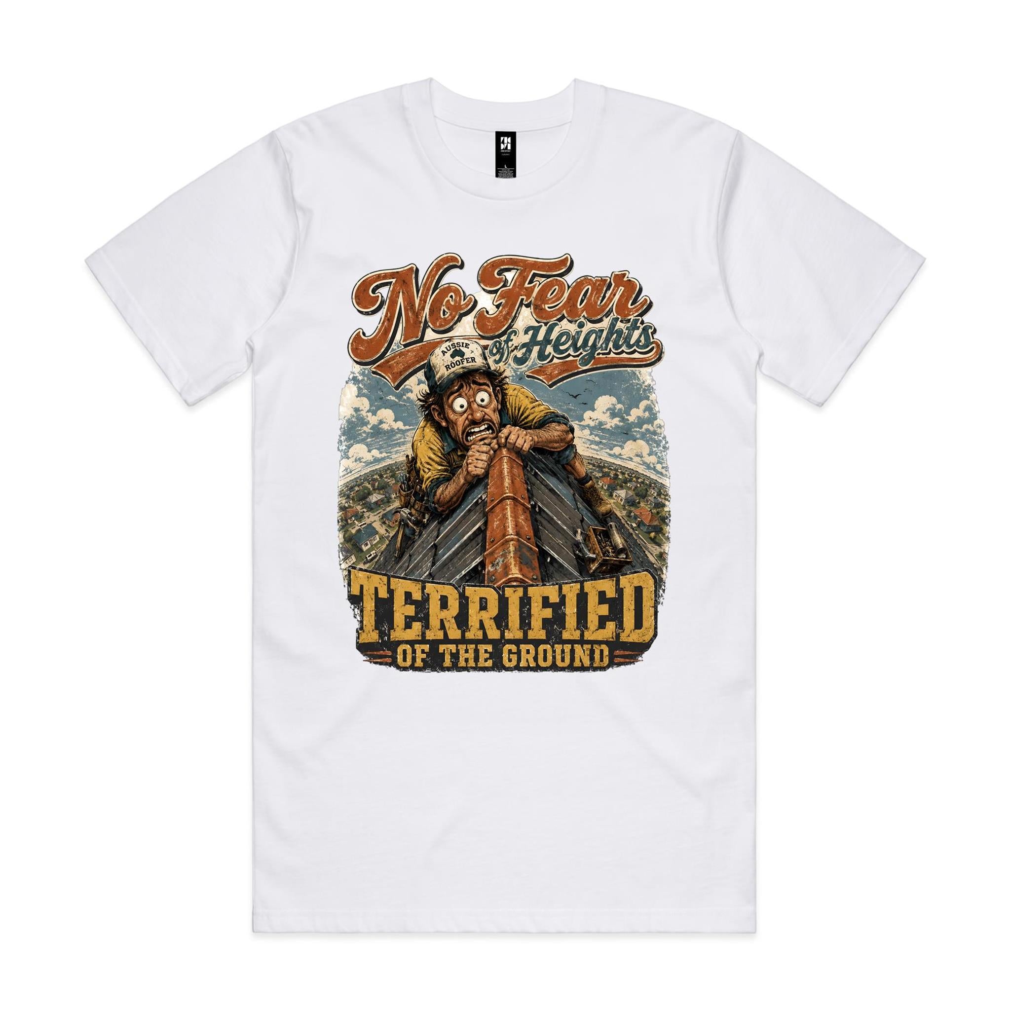 No Fear of Heights | Roofers Tee