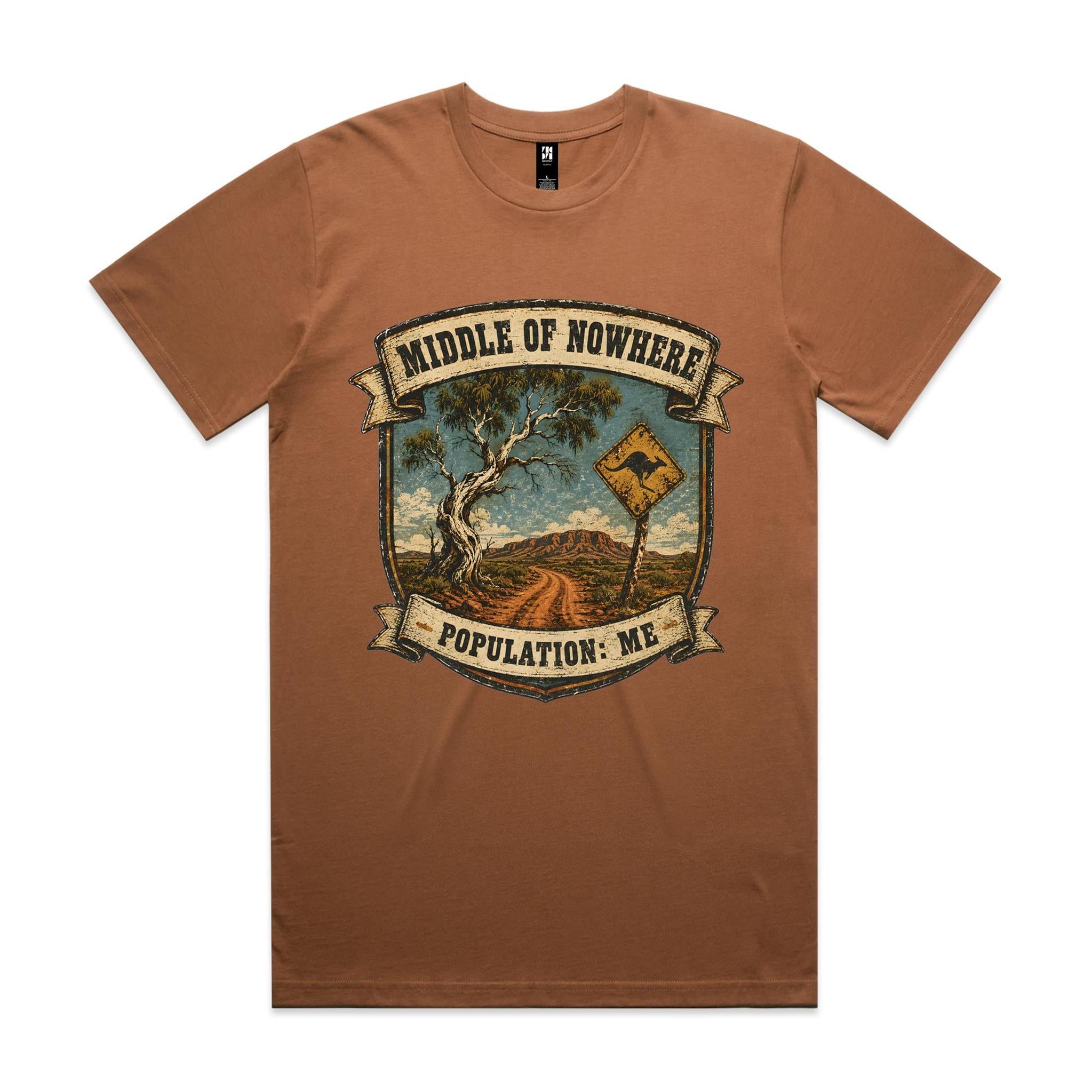 Middle of Nowhere, Population: Me — 4WD Tee