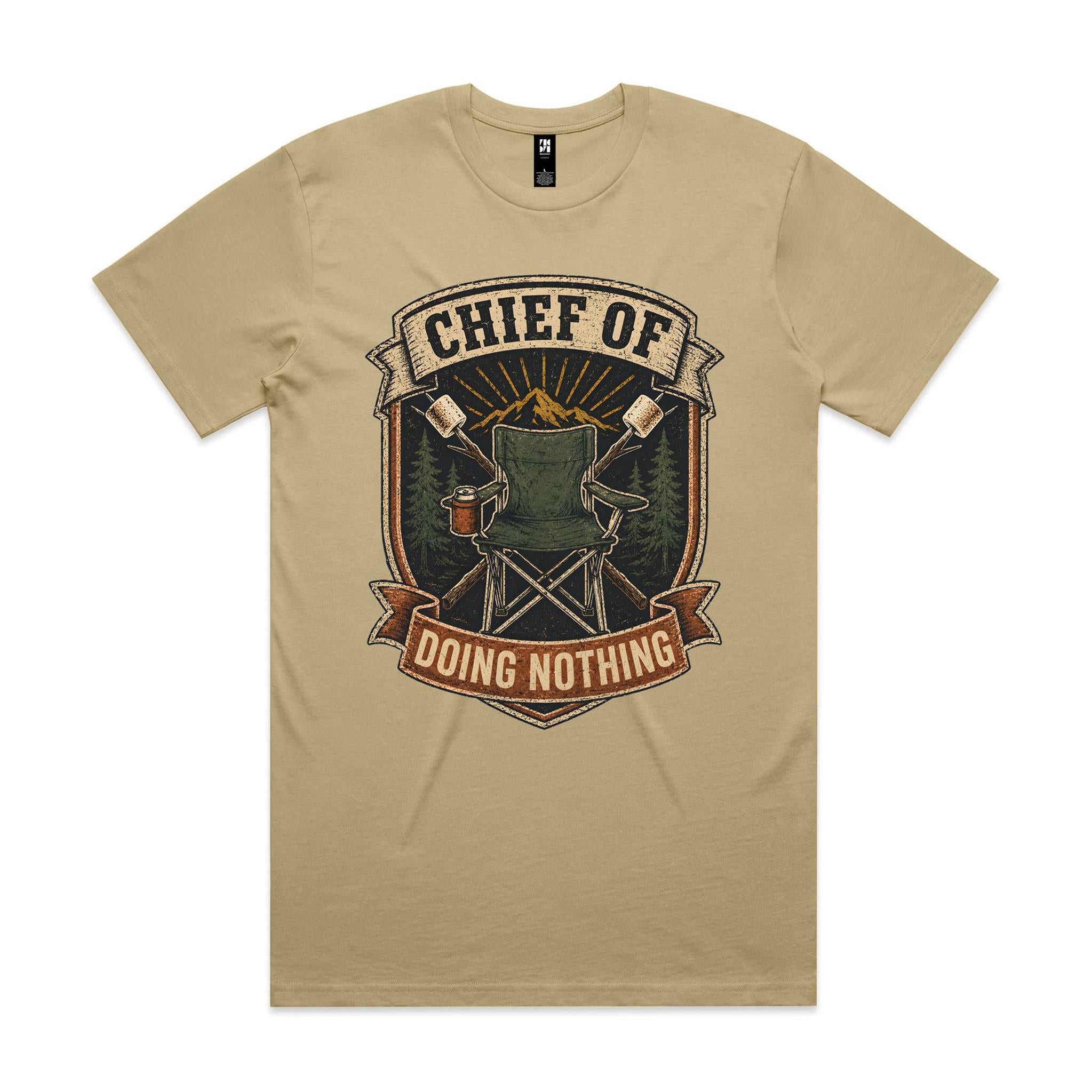 Chief of Doing Nothing — Camping Tee