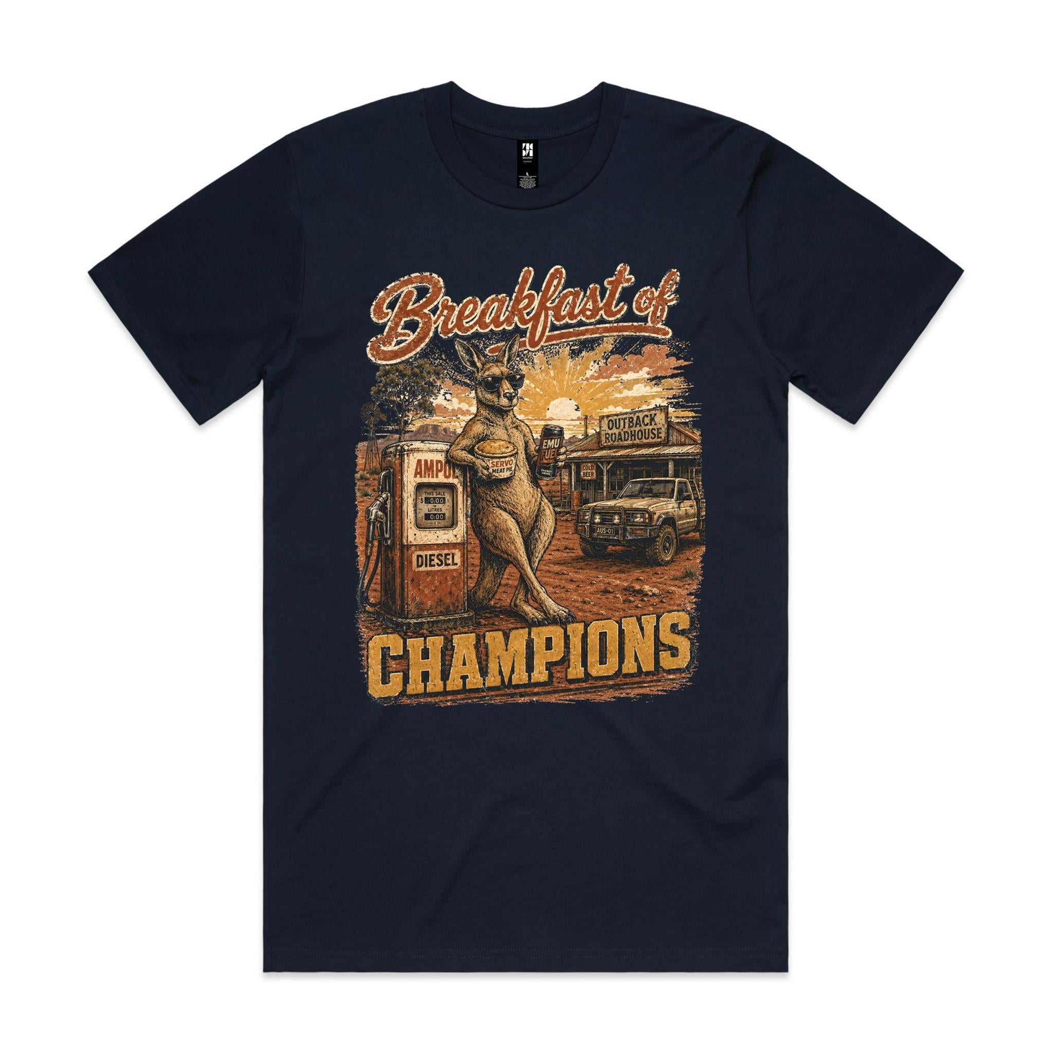 Breakfast of Champions — Kangaroo Servo Tee