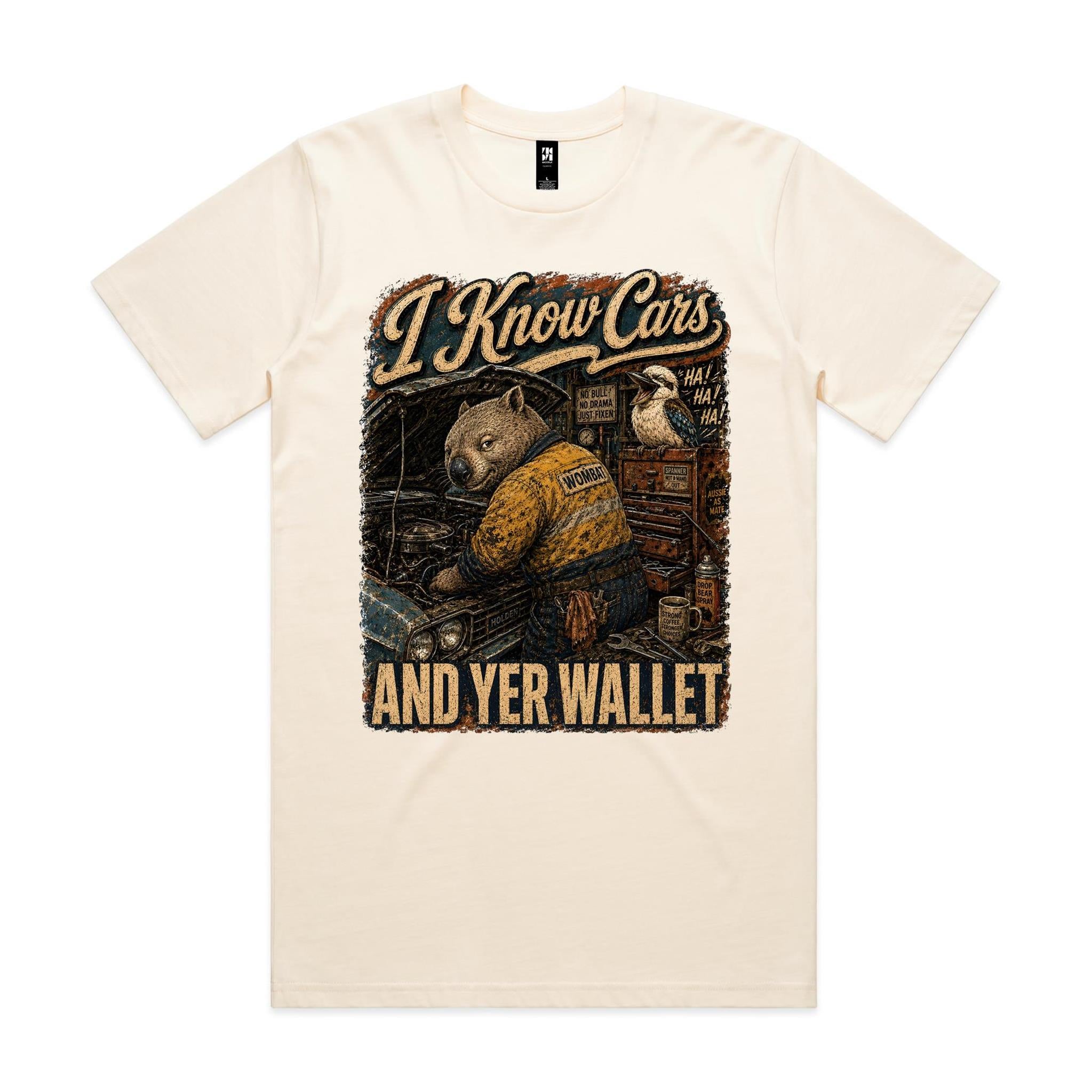I Know Cars | Wombat Mechanic Tee