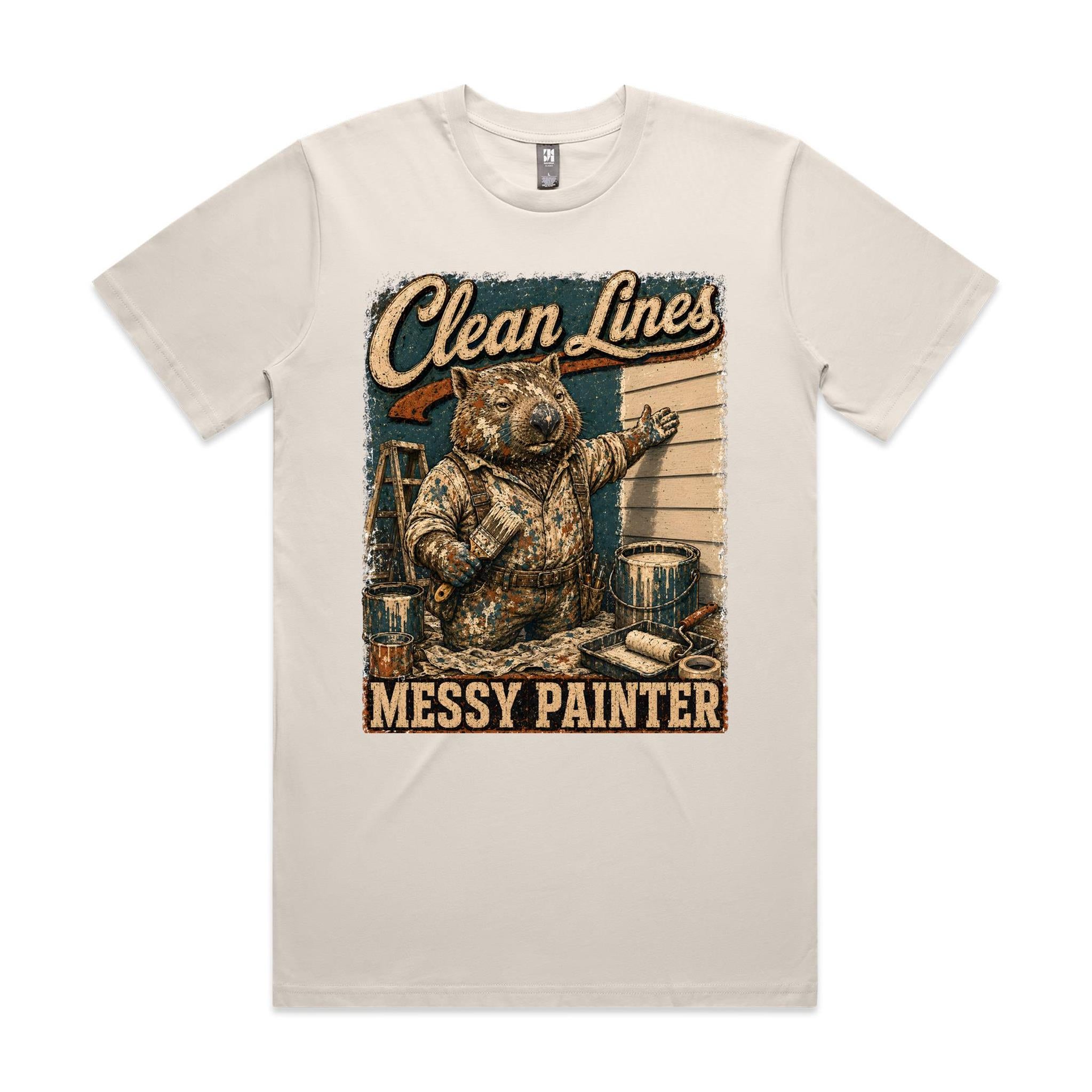 Clean Lines, Messy Painter | Wombat Painter Tee