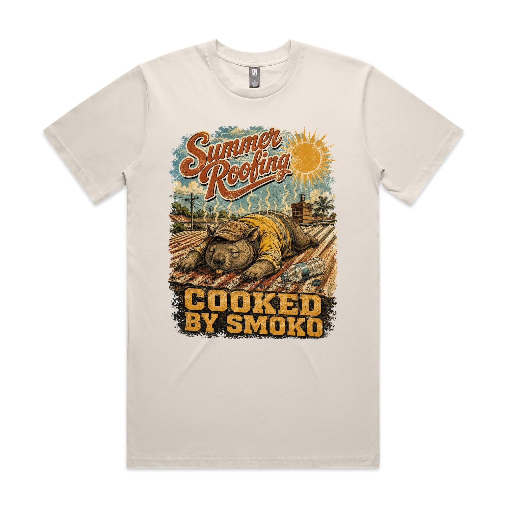 Summer Roofing — Cooked by Smoko | Wombat Roofer Tee