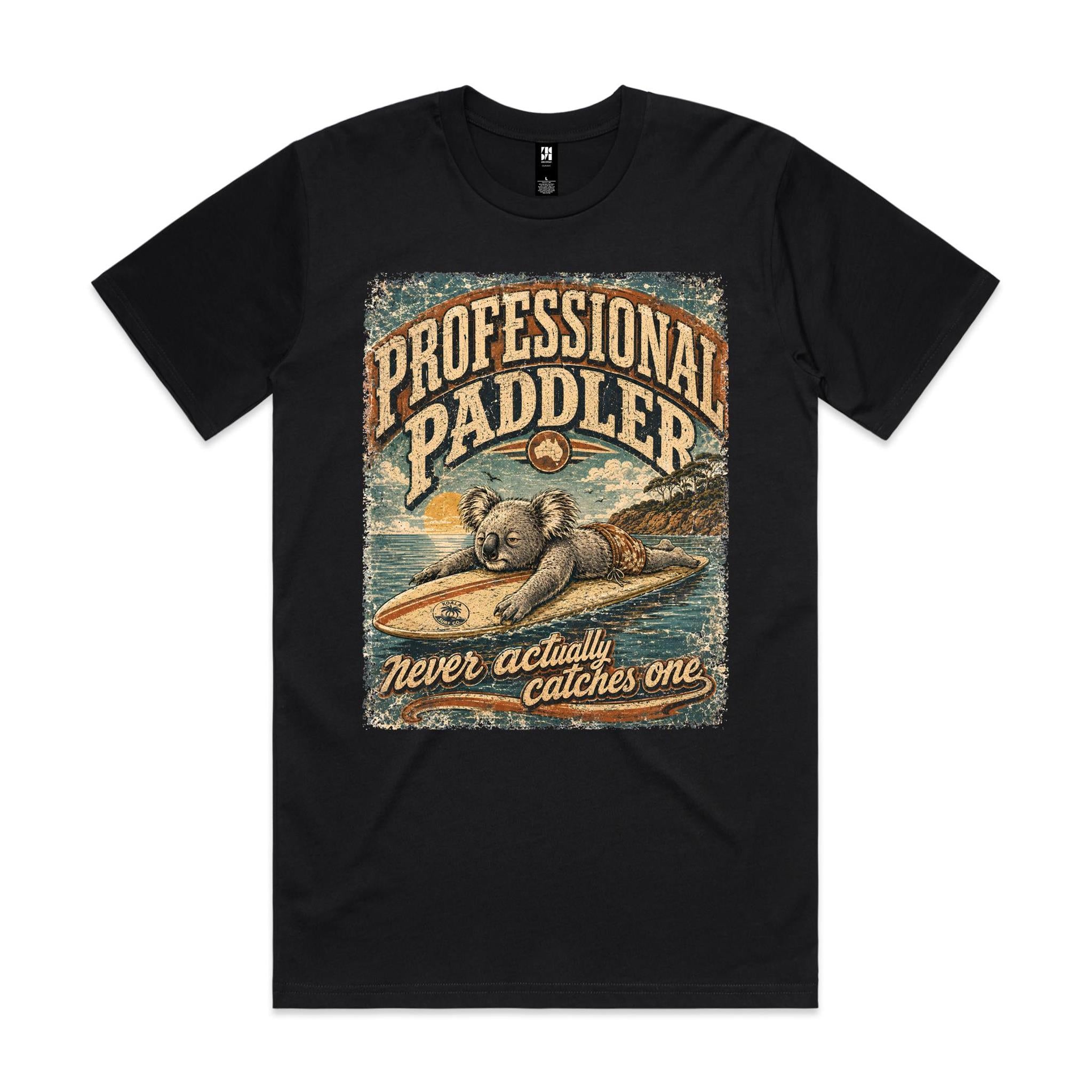 Professional Paddler — Never Actually Catches One | Koala Surf Tee