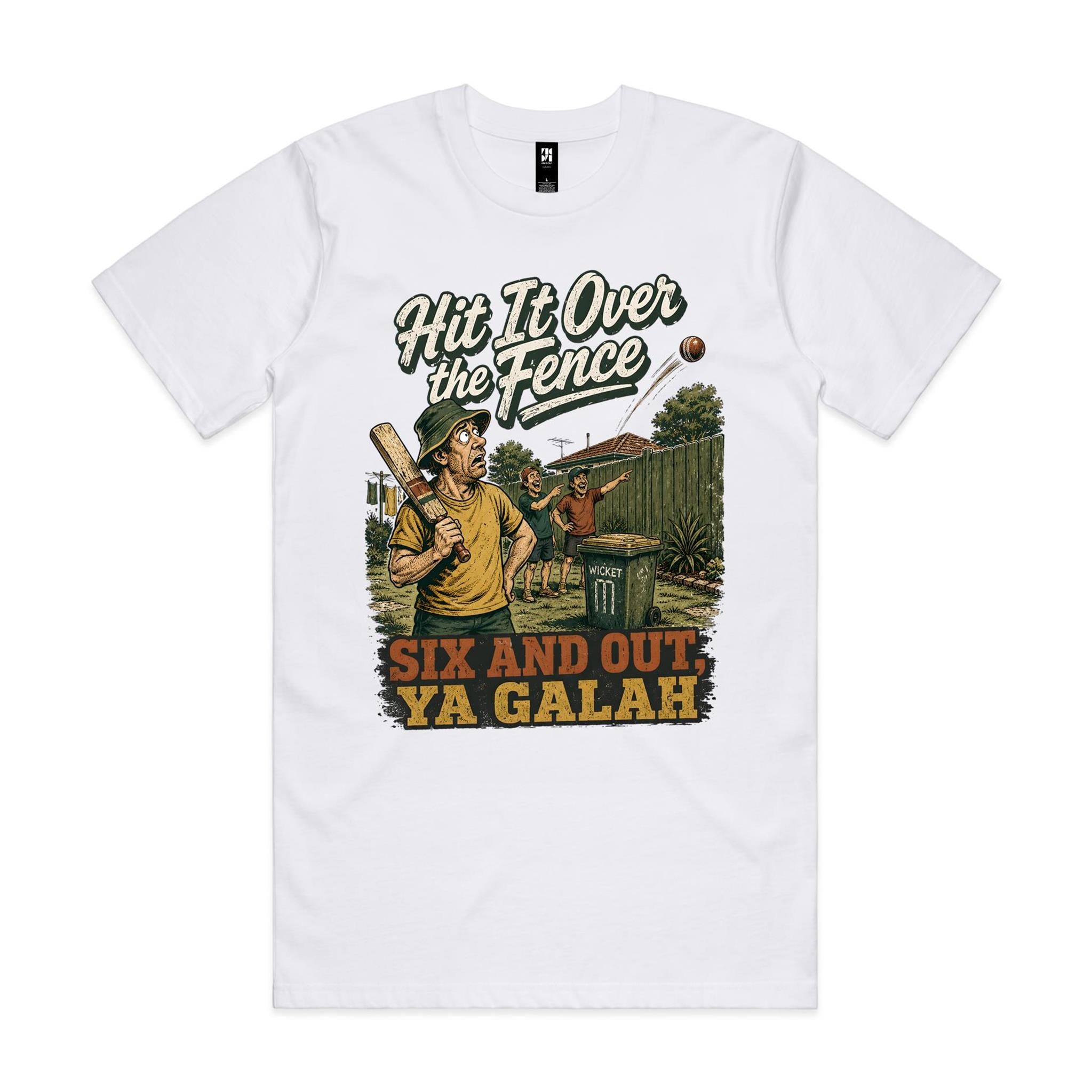 Hit It Over the Fence | Backyard Cricket Tee