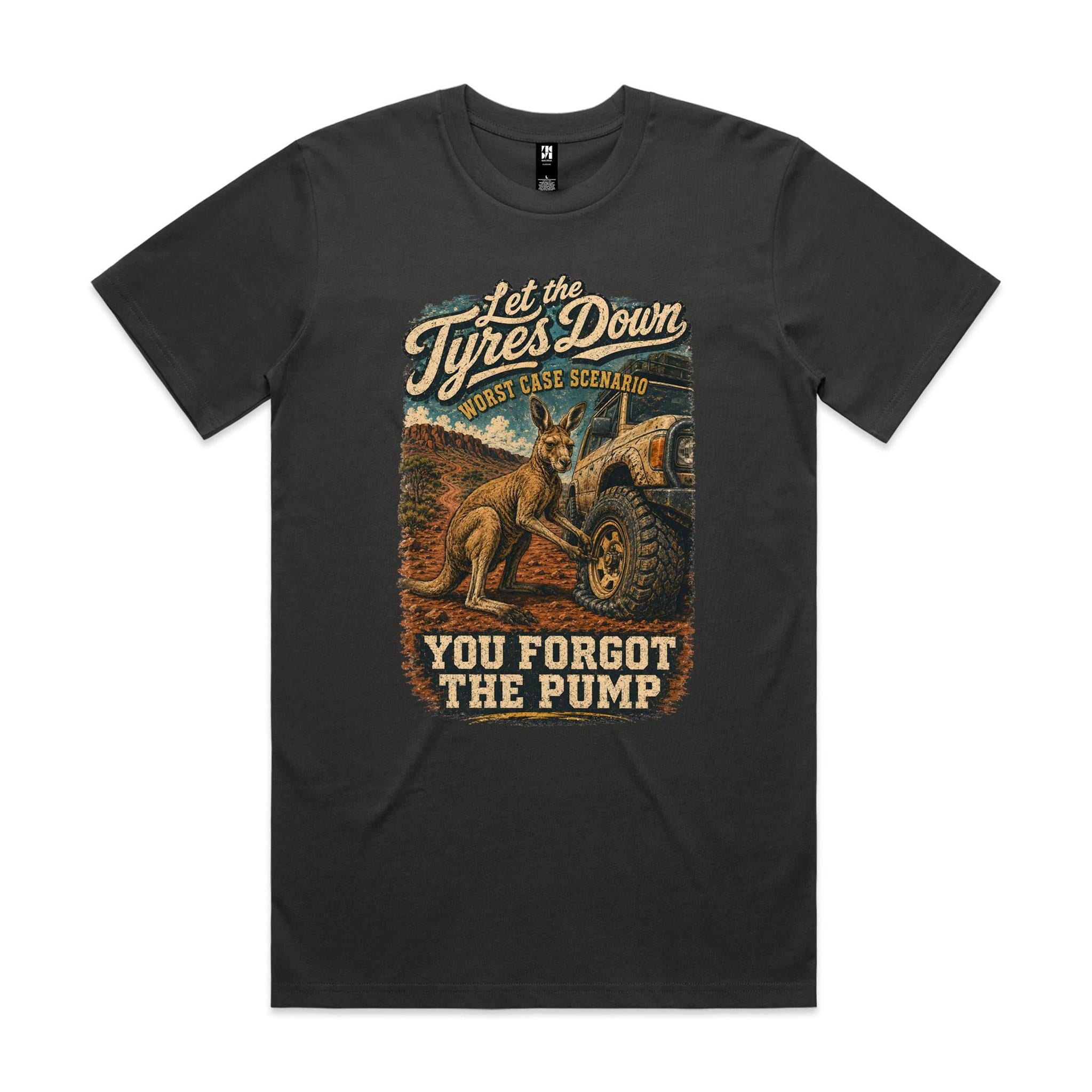 Let the Tyres Down — You Forgot the Pump | Kangaroo 4WD Tee