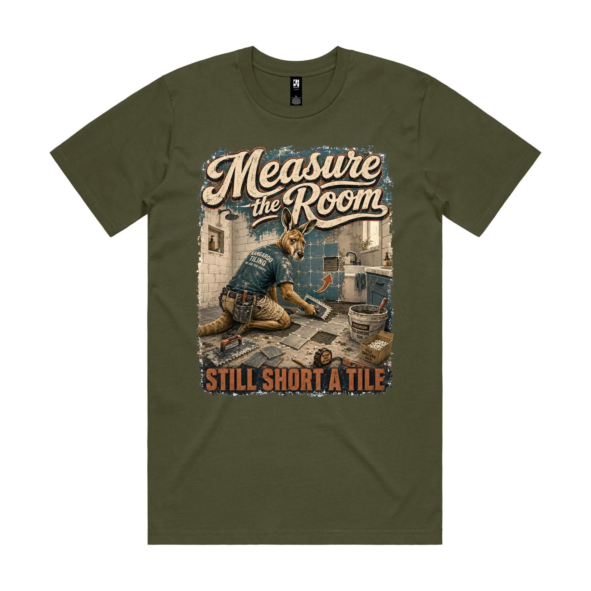 Measure the Room — Still Short a Tile | Kangaroo Tiler Tee