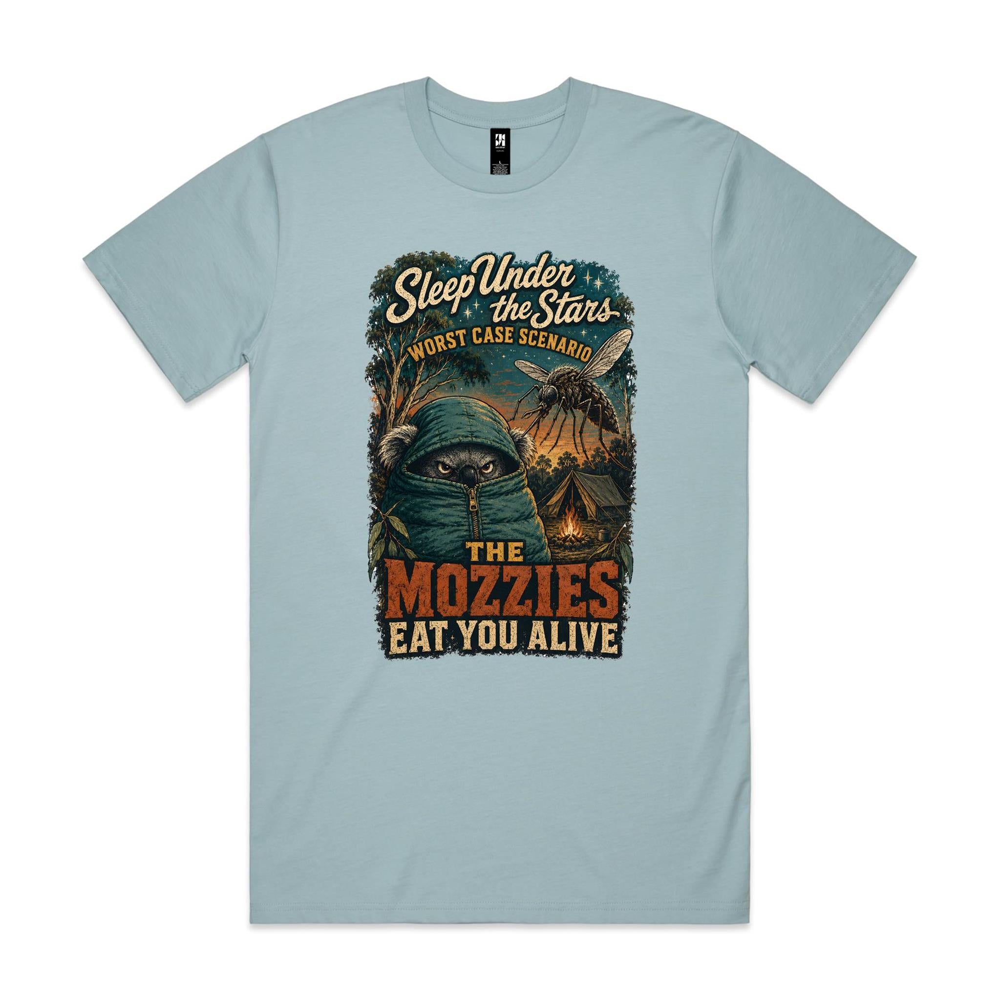 Sleep Under the Stars — The Mozzies Eat You Alive | Koala Camping Tee