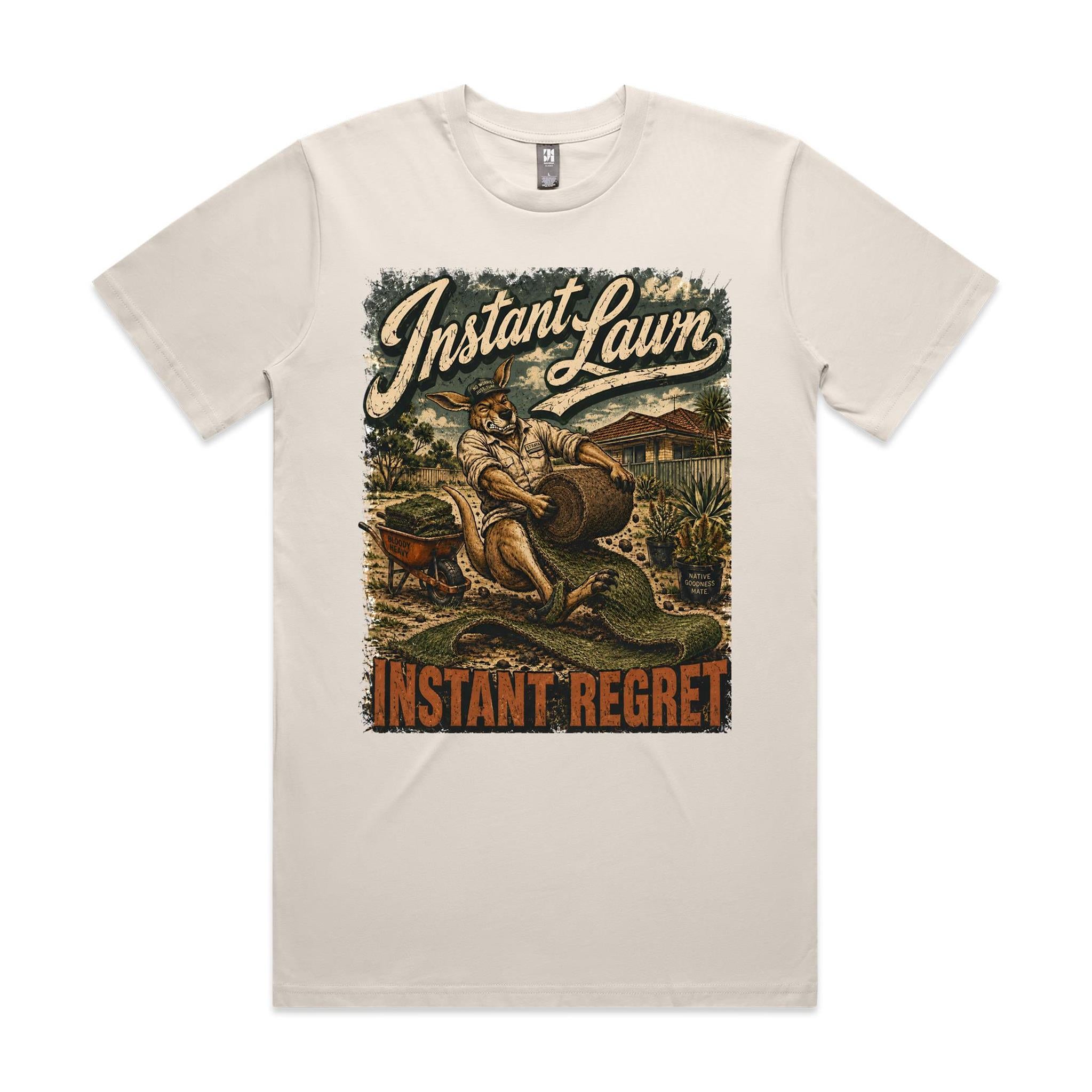 Instant Lawn — Instant Regret | Kangaroo Landscaping Tee